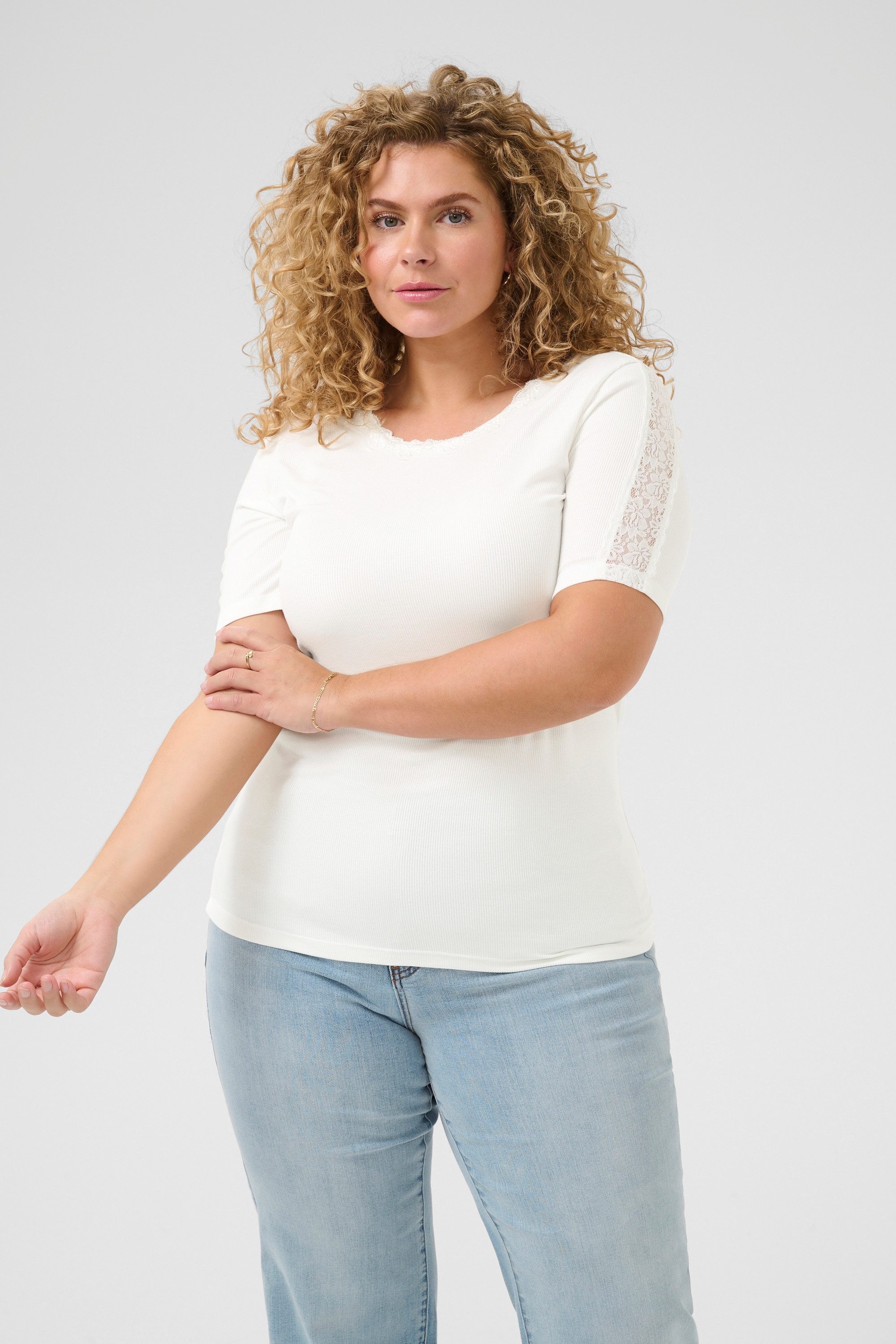 KAFFE Curve T-Shirt T-shirt KCjunna Große Größen günstig online kaufen