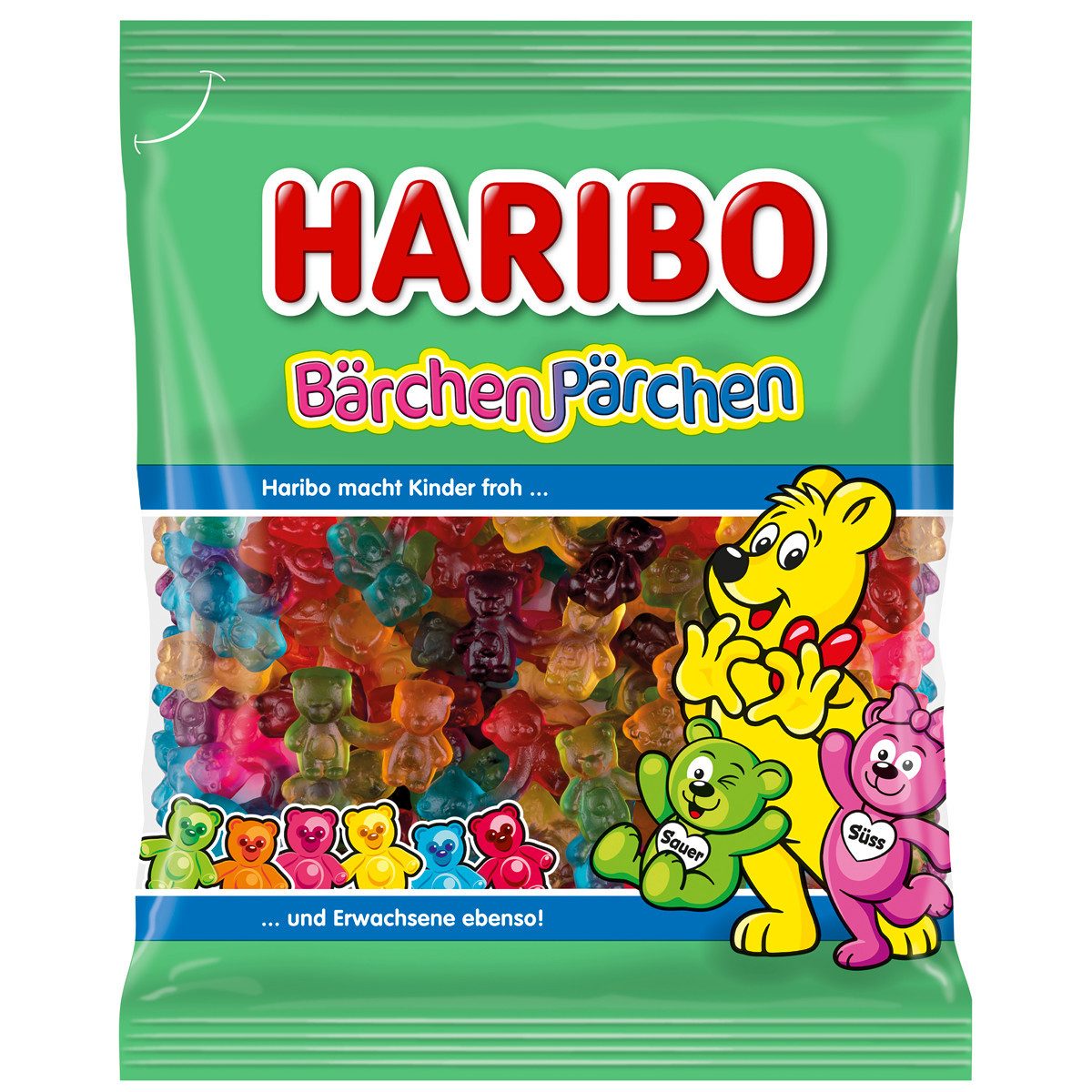 HARIBO Süßigkeit, Haribo Bärchen Pärchen unterschiedlichen Geschmackskombinationen 160g