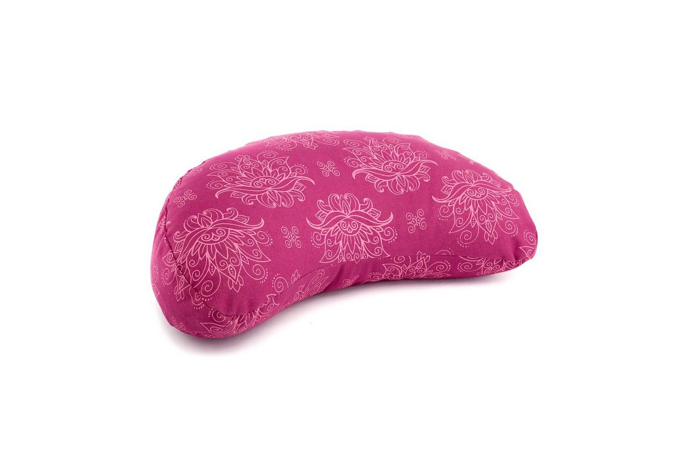 bodhi Halbmond-Kissen Design Meditationskissen YOGI MOND Lotus, berry