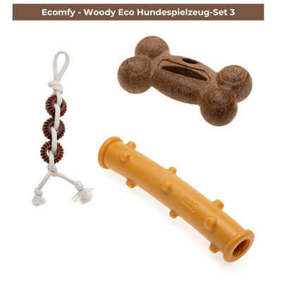 Comfy Spielknochen Ecomfy - Hundespielzeug-Set 3, Spar-Set (3-tlg) Zahngesunder Spaß