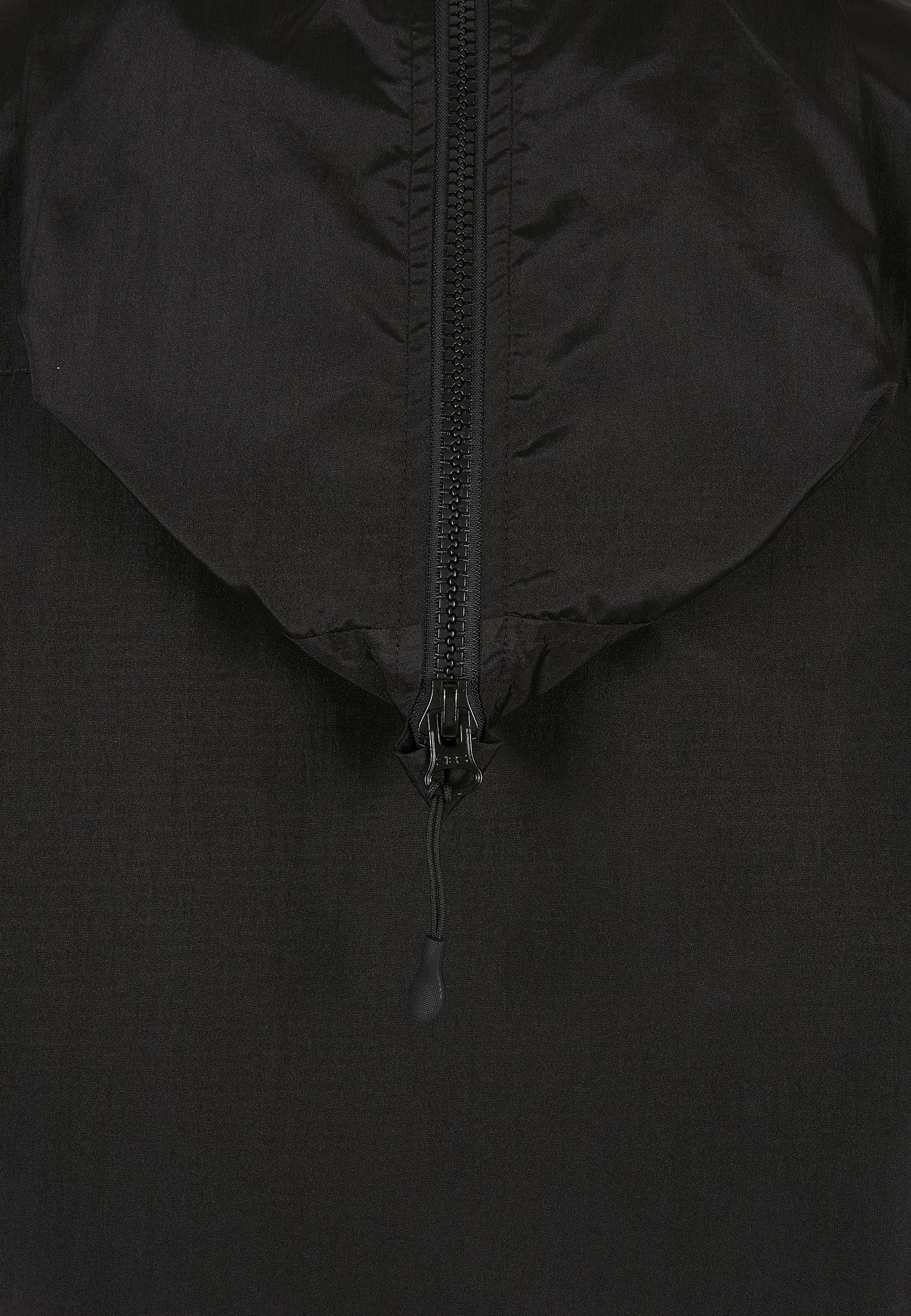 Herren black Nylon CLASSICS URBAN Full Jacket Crepe (1-St) Sommerjacke Zip