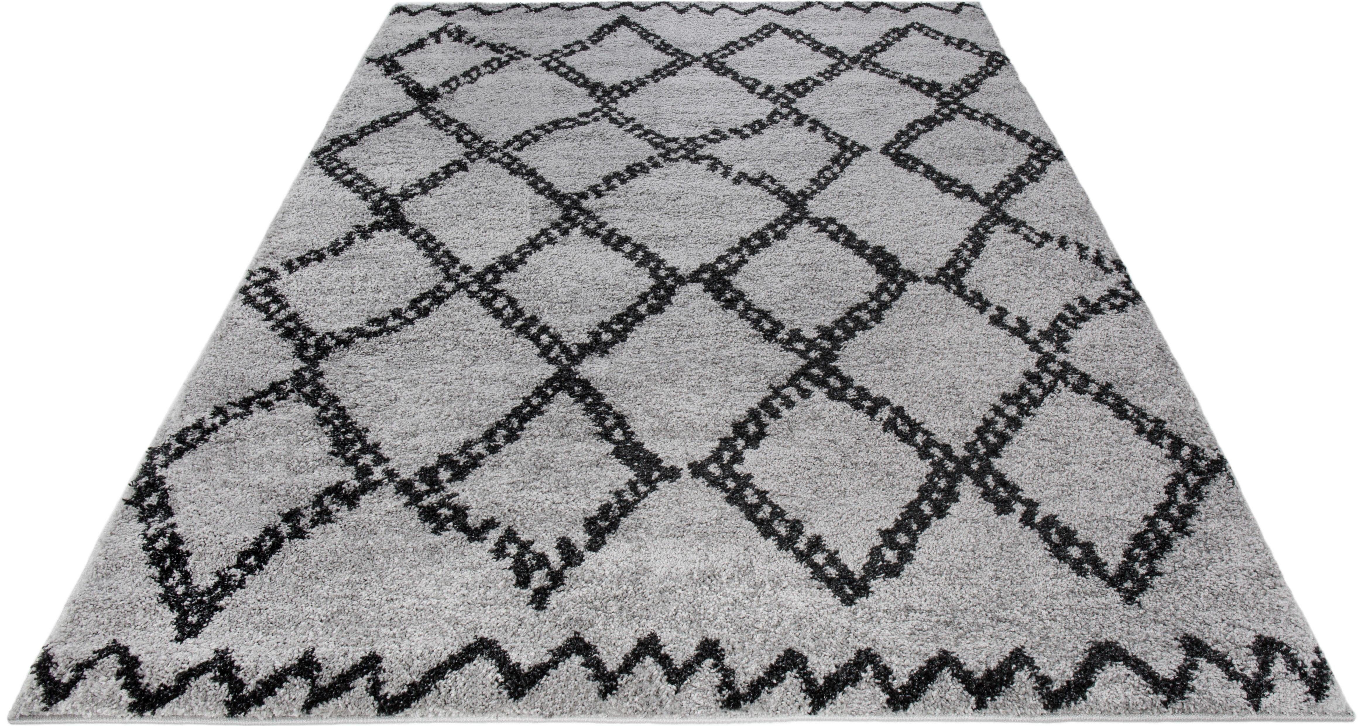 Teppich Mia Luxor Living Rechteckig Hohe 24 Mm Rauten Design Wohnzimmer Online Kaufen Otto