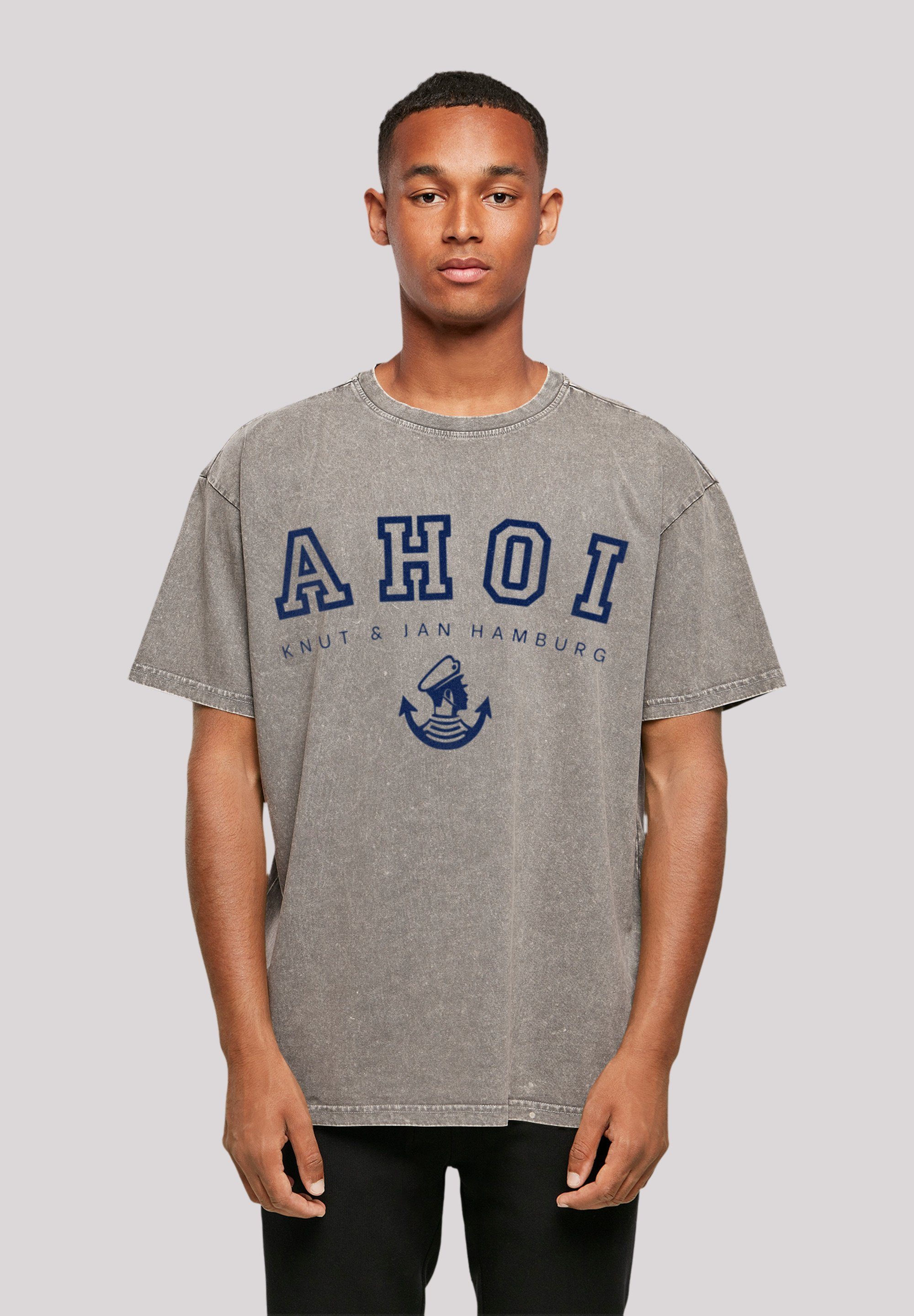 F4NT4STIC T-Shirt Ahoi Knut & Asphalt Hamburg Jan Print