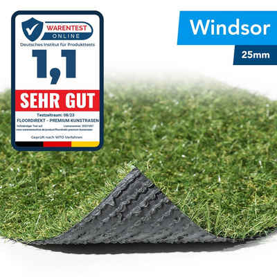 Kunstrasen Windsor, Rasenteppich erhältlich in vielen Größen, Rasen, casa pura, Höhe: 25 mm