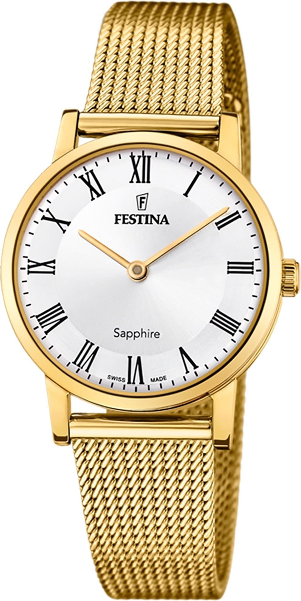 Quarzuhr Festina Damenuhr Edelstahl gold Festina