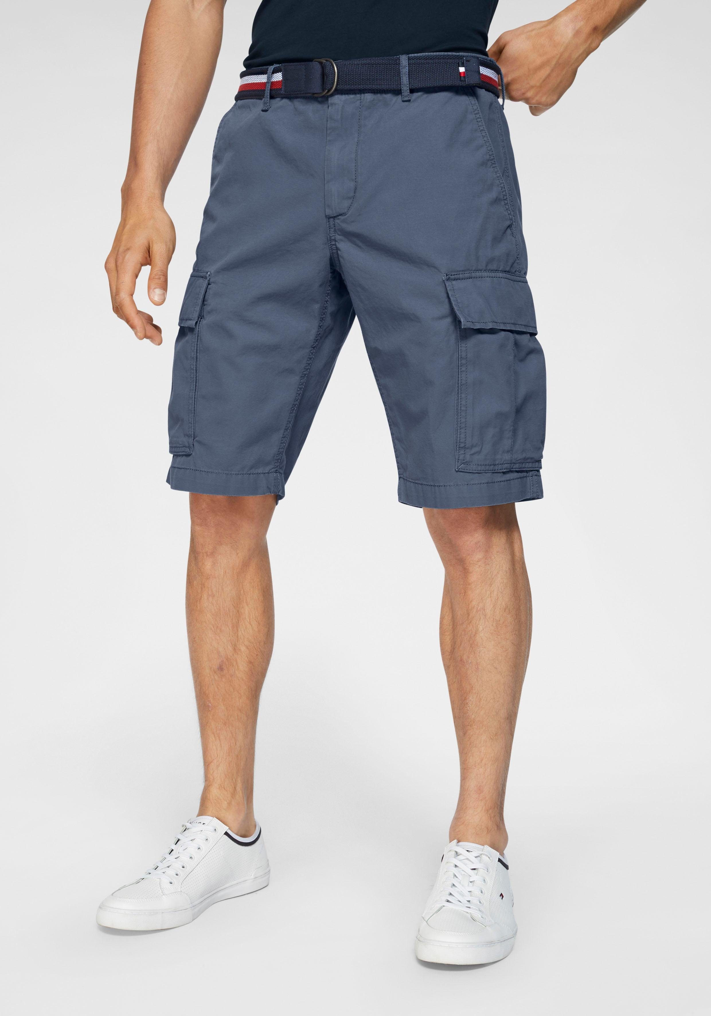 TOMMY HILFIGER Cargoshorts »JOHN CARGO SHORT LT TWILL BELT« (Set, 2tlg