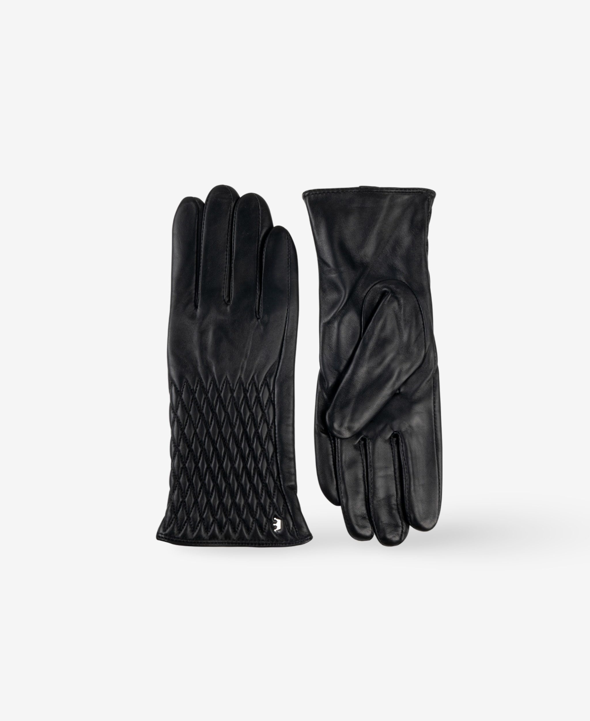 GLAMIRA Lederhandschuhe Venus Schwarze Lederhandschuhe (2-St)