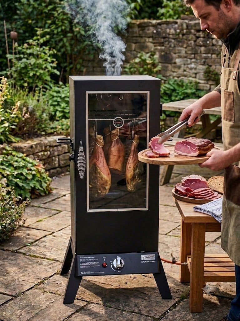 Trend Line Gasgrill TrendLine Gas-Räucherofen Meran, Deckelthermometer standfest
