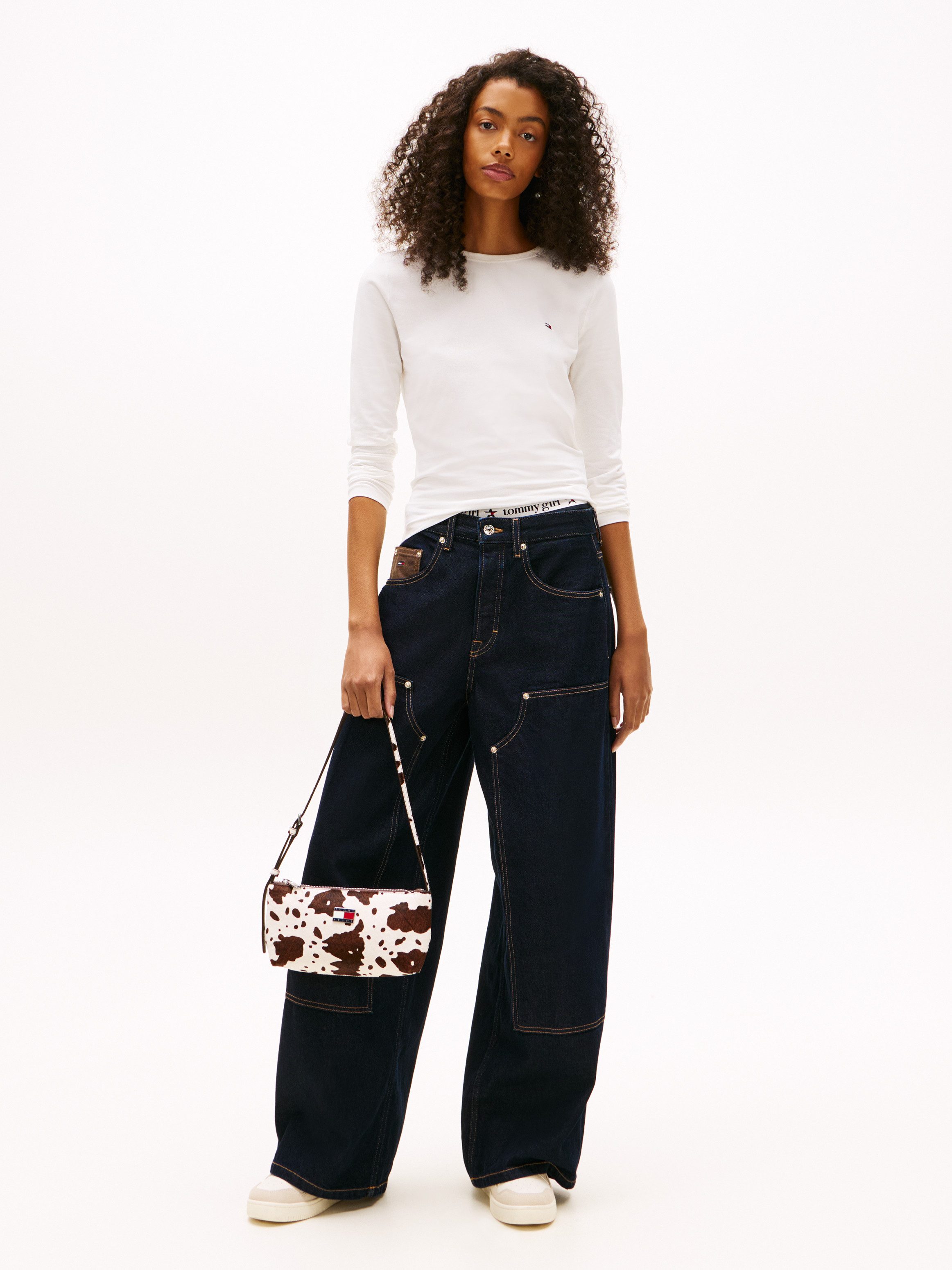 Tommy Jeans Langarmshirt TJW SLIM JERSEY LS TEE