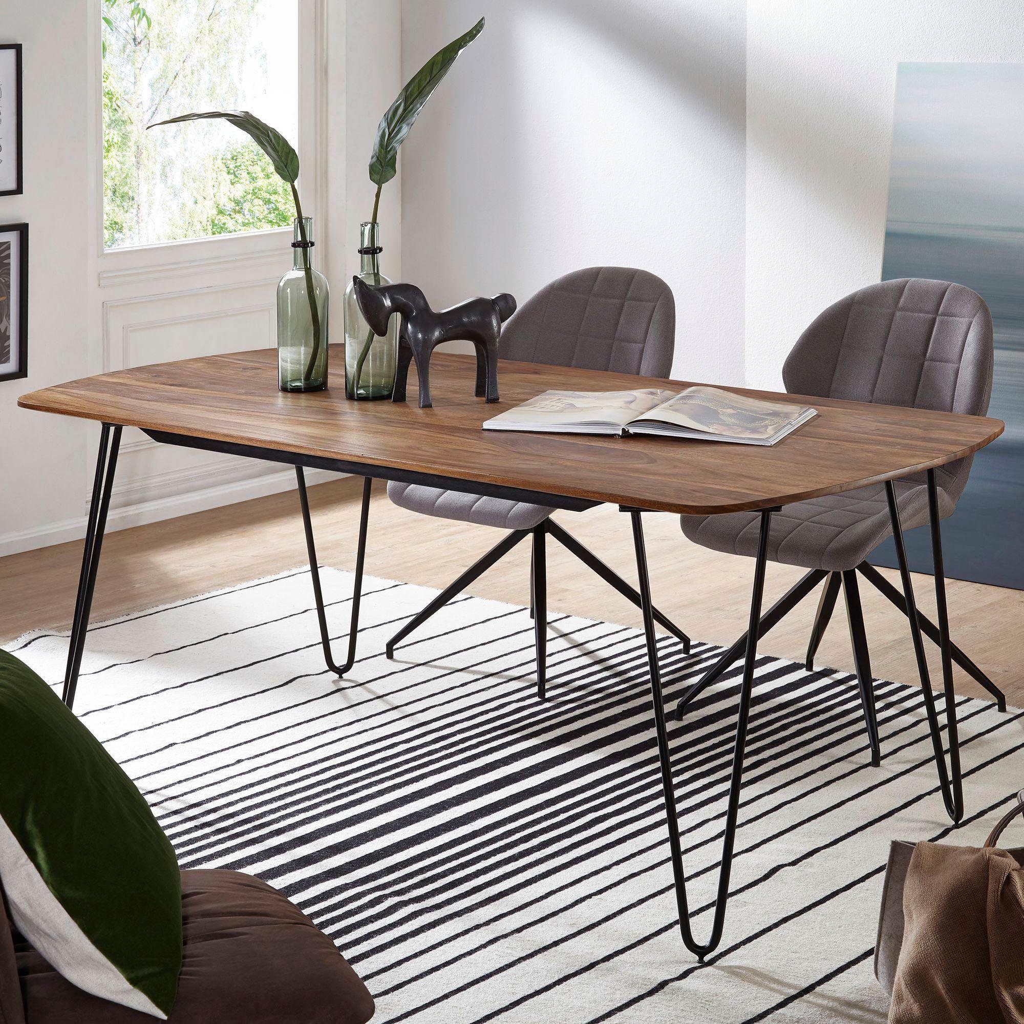 Home affaire Esstisch »Kela«, aus Massivholz Sheesham online kaufen OTTO