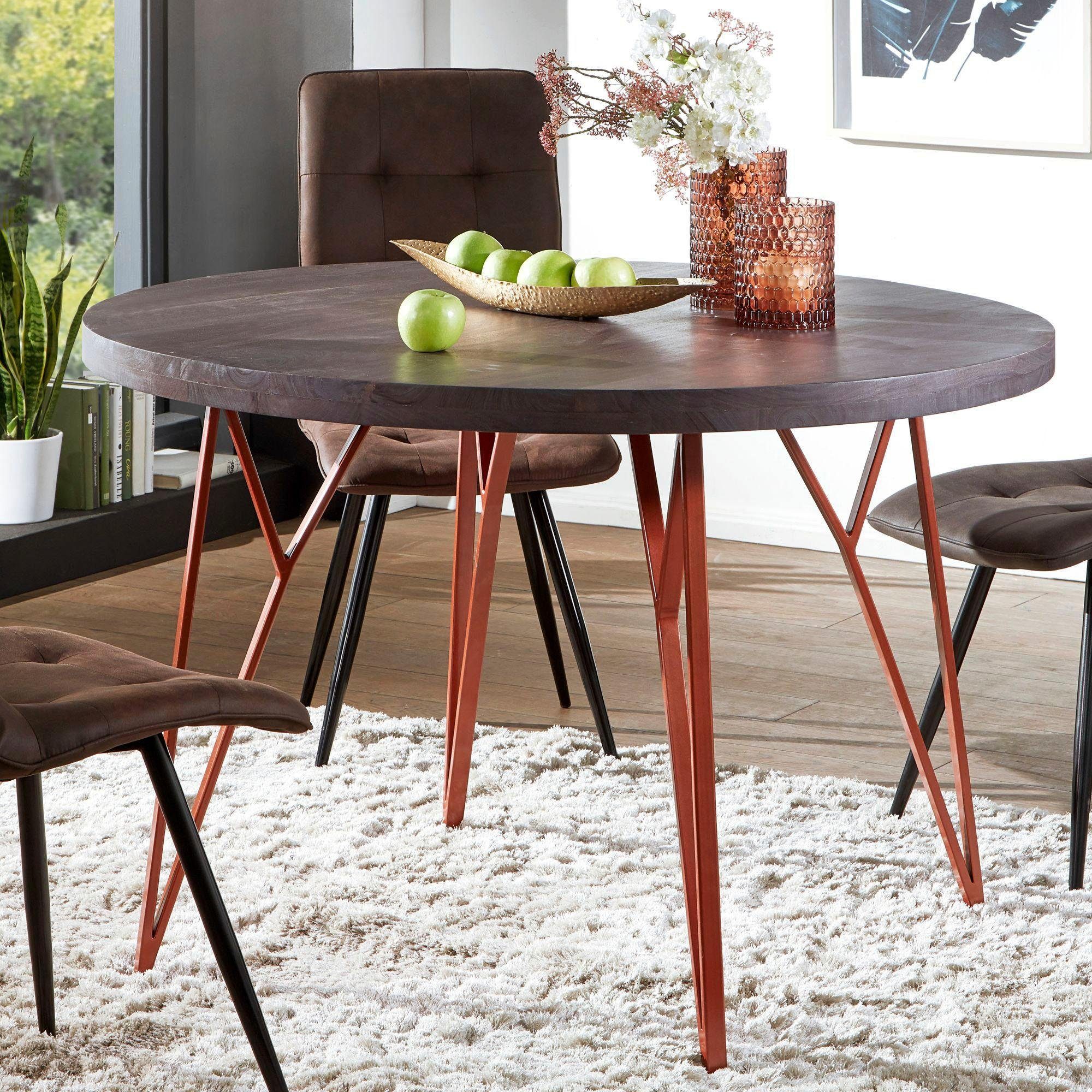 Home Affaire Esstisch Industrial Durchmesser 118 Cm Online Kaufen Otto