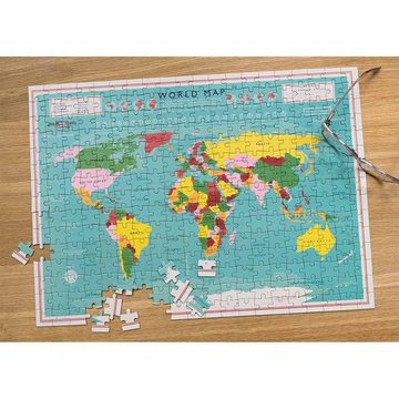 Rex London Puzzle Puzzle Weltkarte in schicker Dose 300 Teile, 300 Puzzleteile