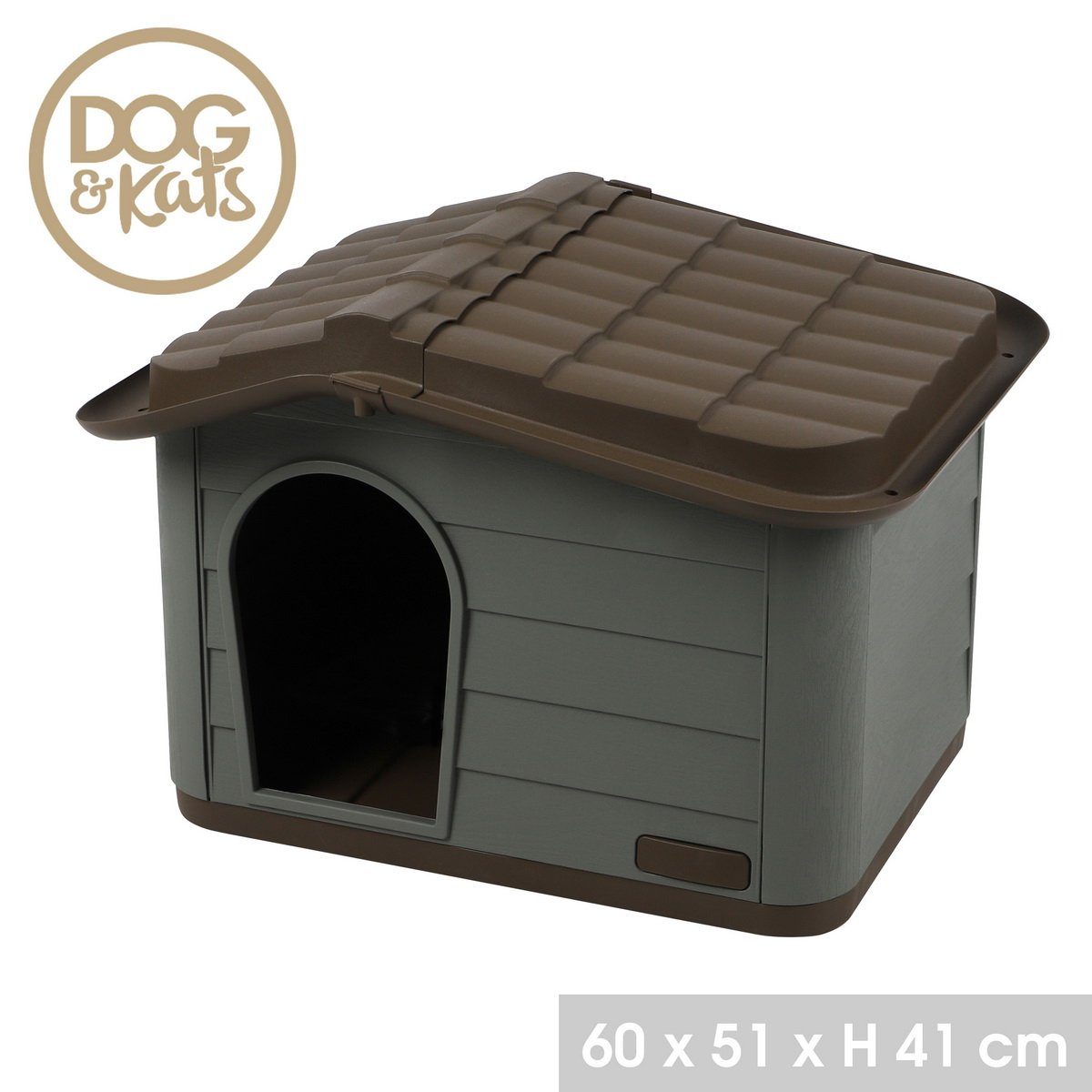 DOGI Hundehütte Katzenhaus Tierhaus Hütte Hunde, mit Türoffnung vorne günstig online kaufen