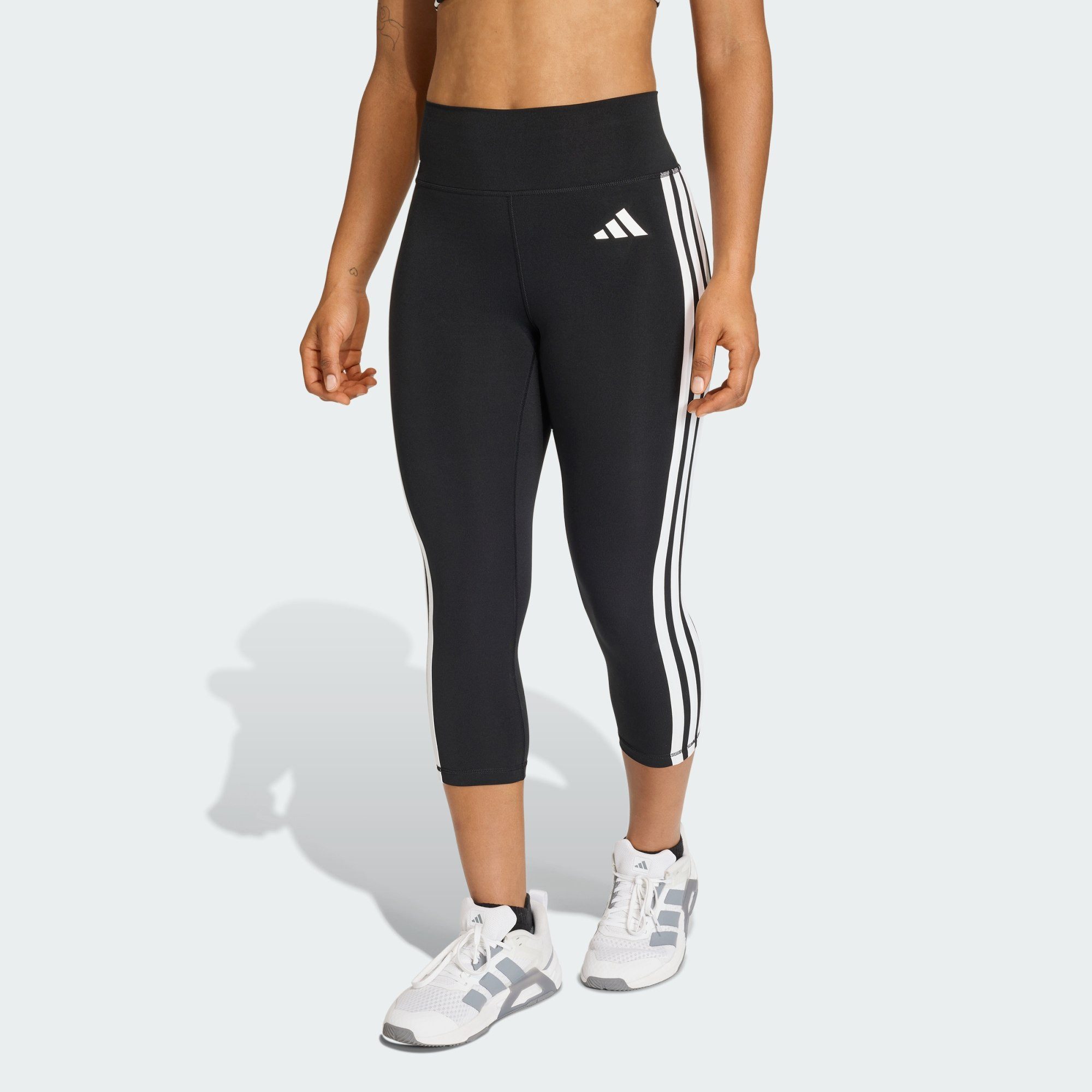 adidas Performance Leggings OPTIME ESSENTIALS WORKOUT 3-STREIFEN 3/4 LEGGINGS (1-tlg)