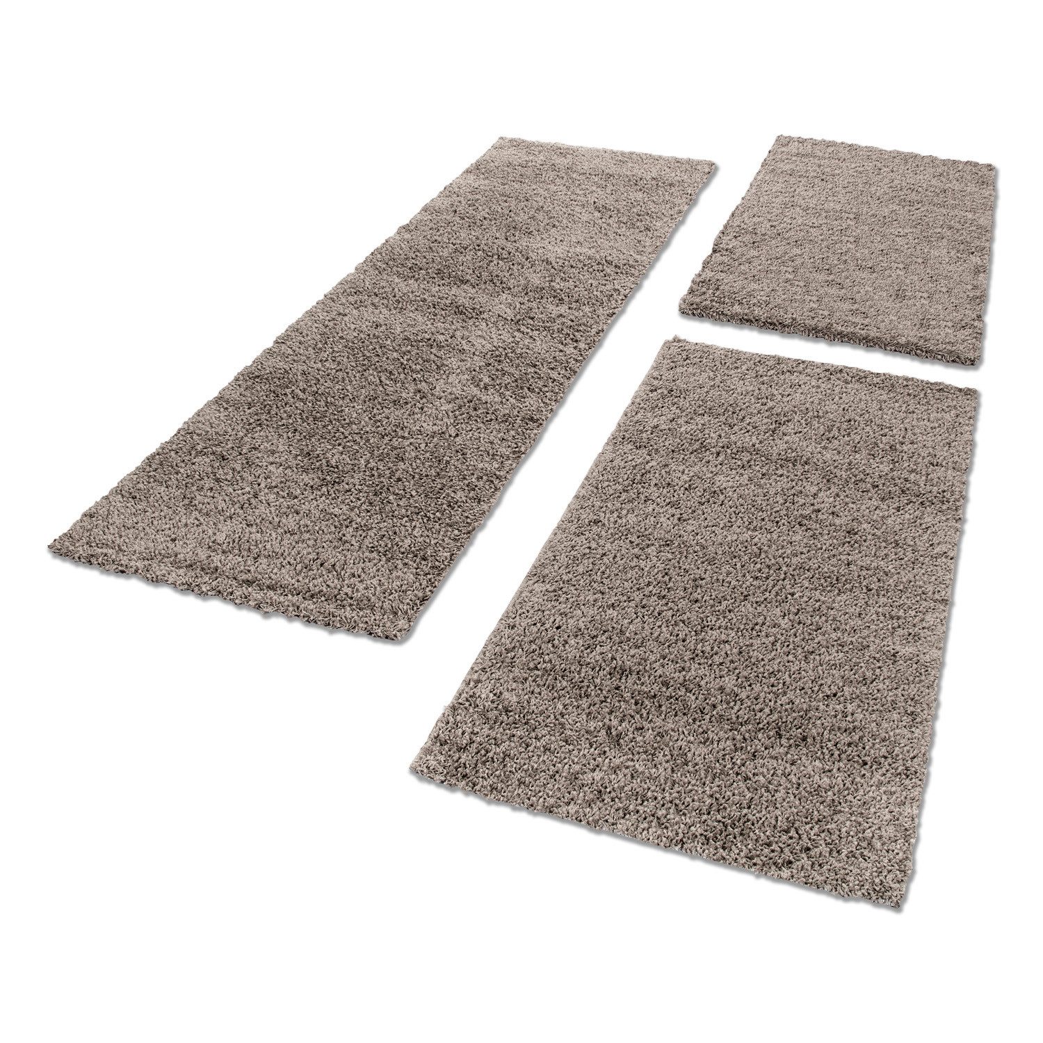 Carpettex Hochflor-Bettumrandung Unicolor - Einfarbig, Höhe günstig online kaufen