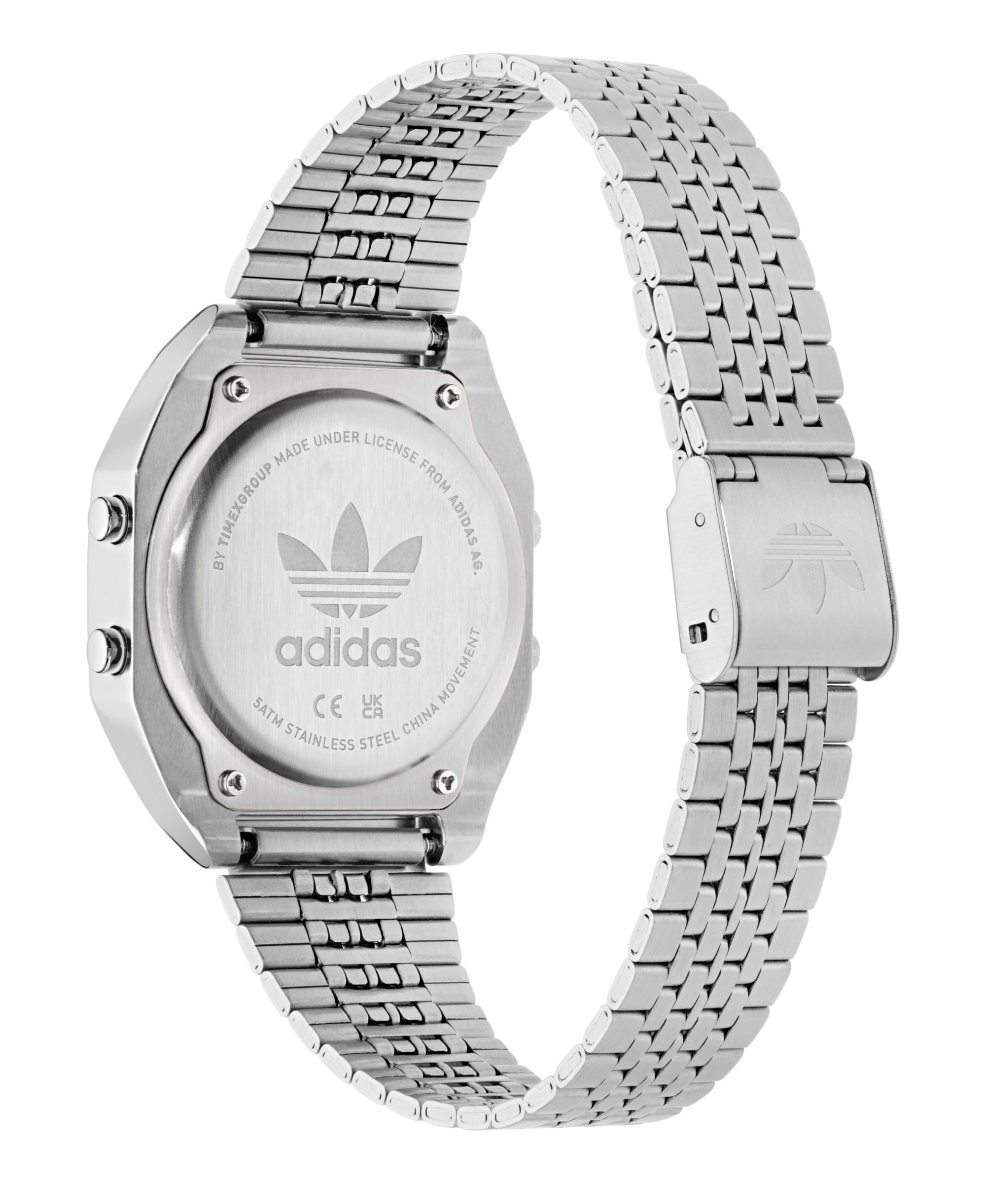 adidas Originals Digitaluhr DIGITAL TWO AOST265222I, Quarzuhr, Armbanduhr, Damenuhr, Herrenuhr, Edelstahlarmband, digital