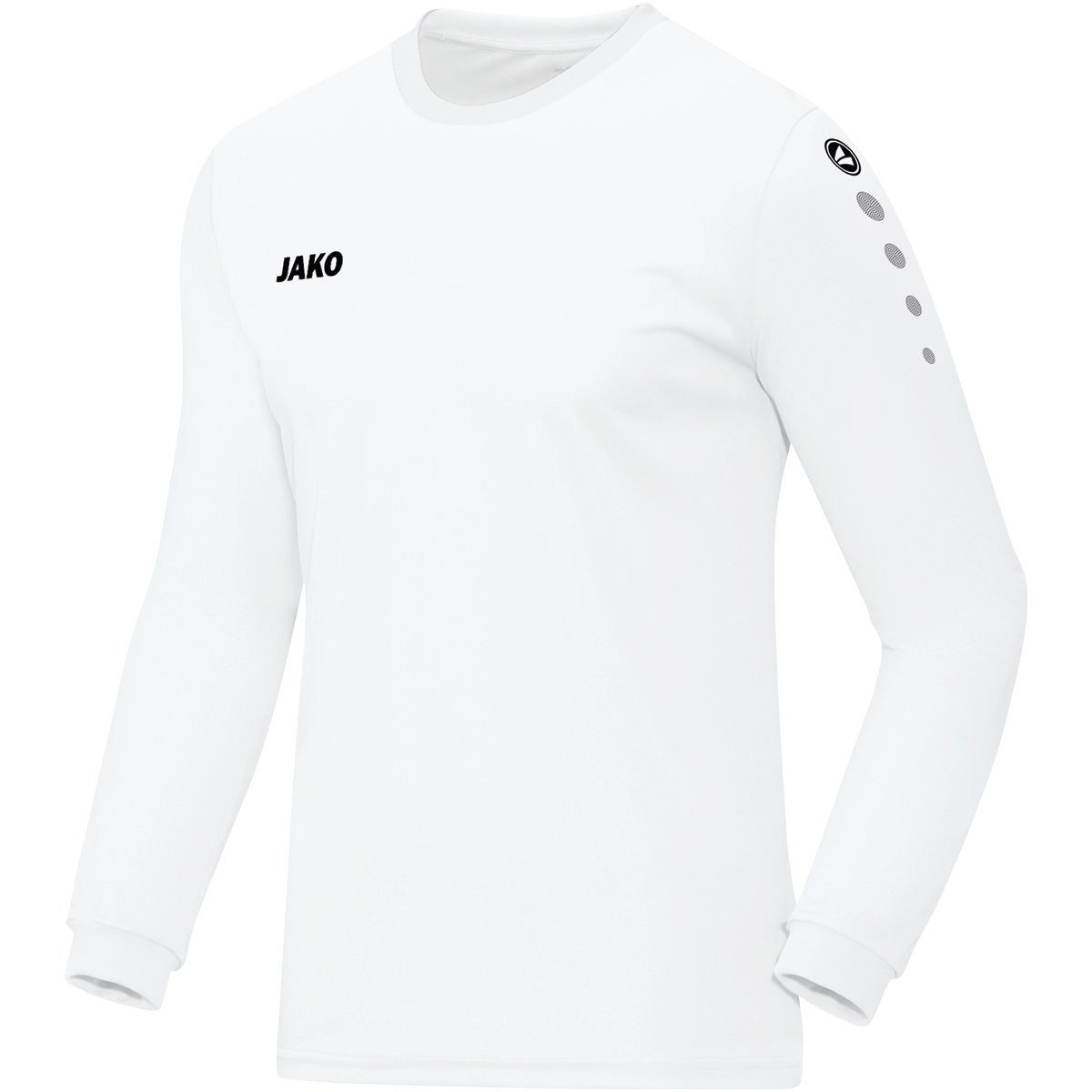 Jako Langarmshirt Trikot Team (100% Polyester) weiss Herren günstig online kaufen
