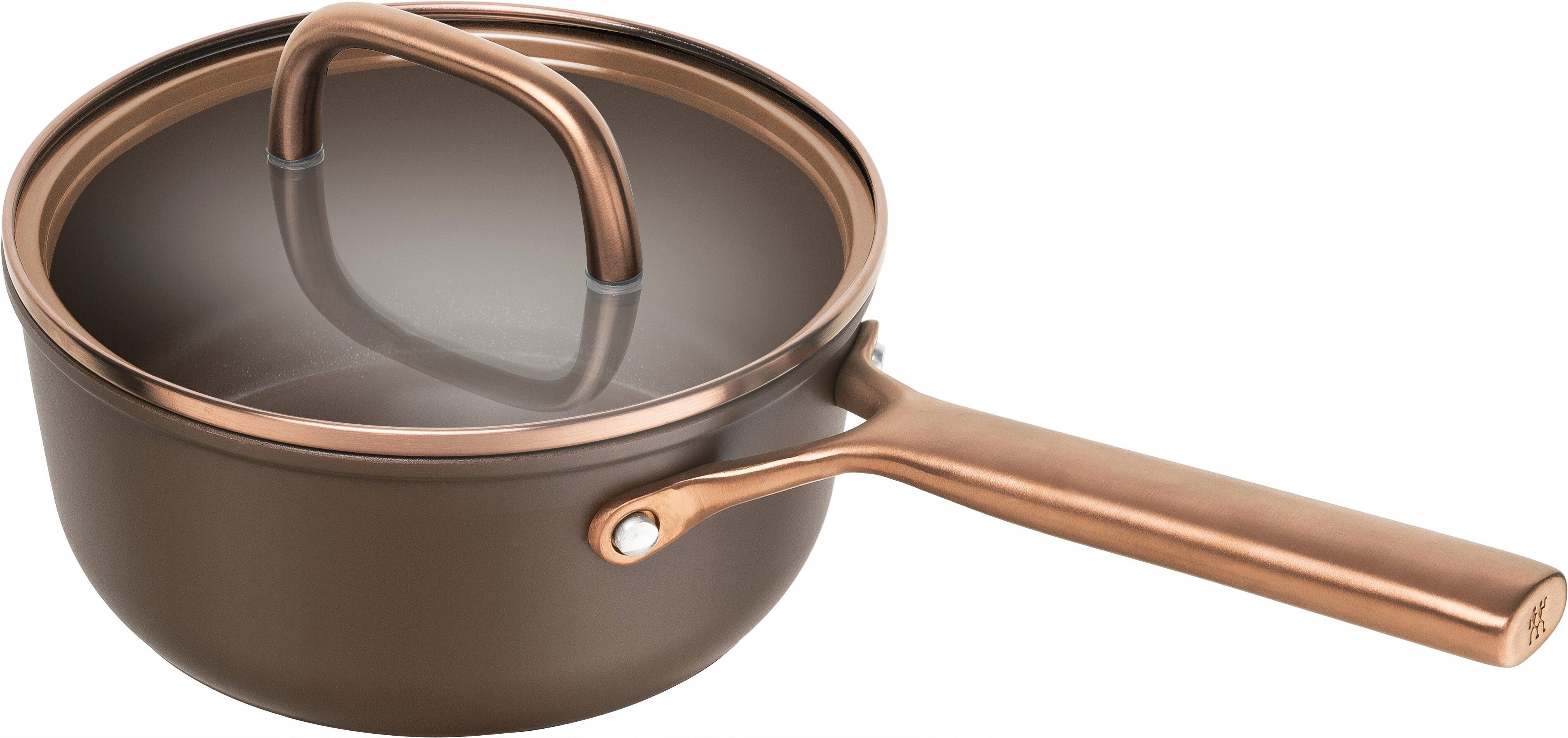Zwilling Kasserolle Milano, Aluminium (1-tlg), Made in Italy, inkl. Deckel, Keramikbeschichtung, Induktion