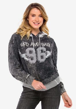 Cipo & Baxx Kapuzensweatshirt im sportlichen College-Look