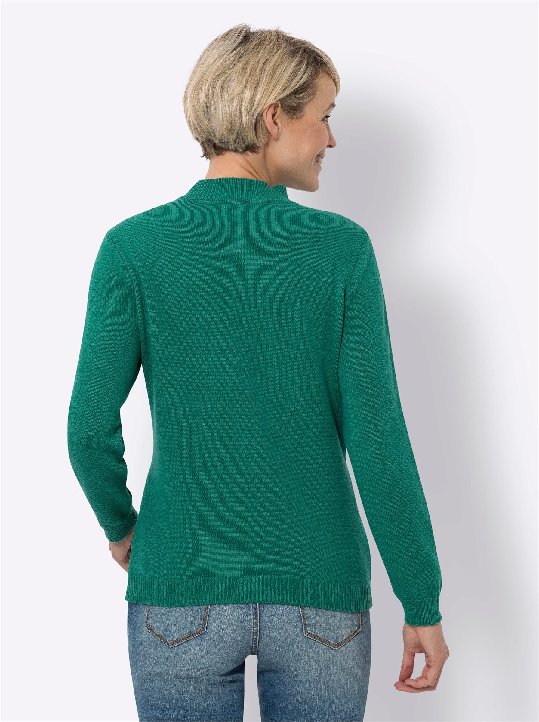 Sieh an! Strickpullover Stehkragenpullover günstig online kaufen
