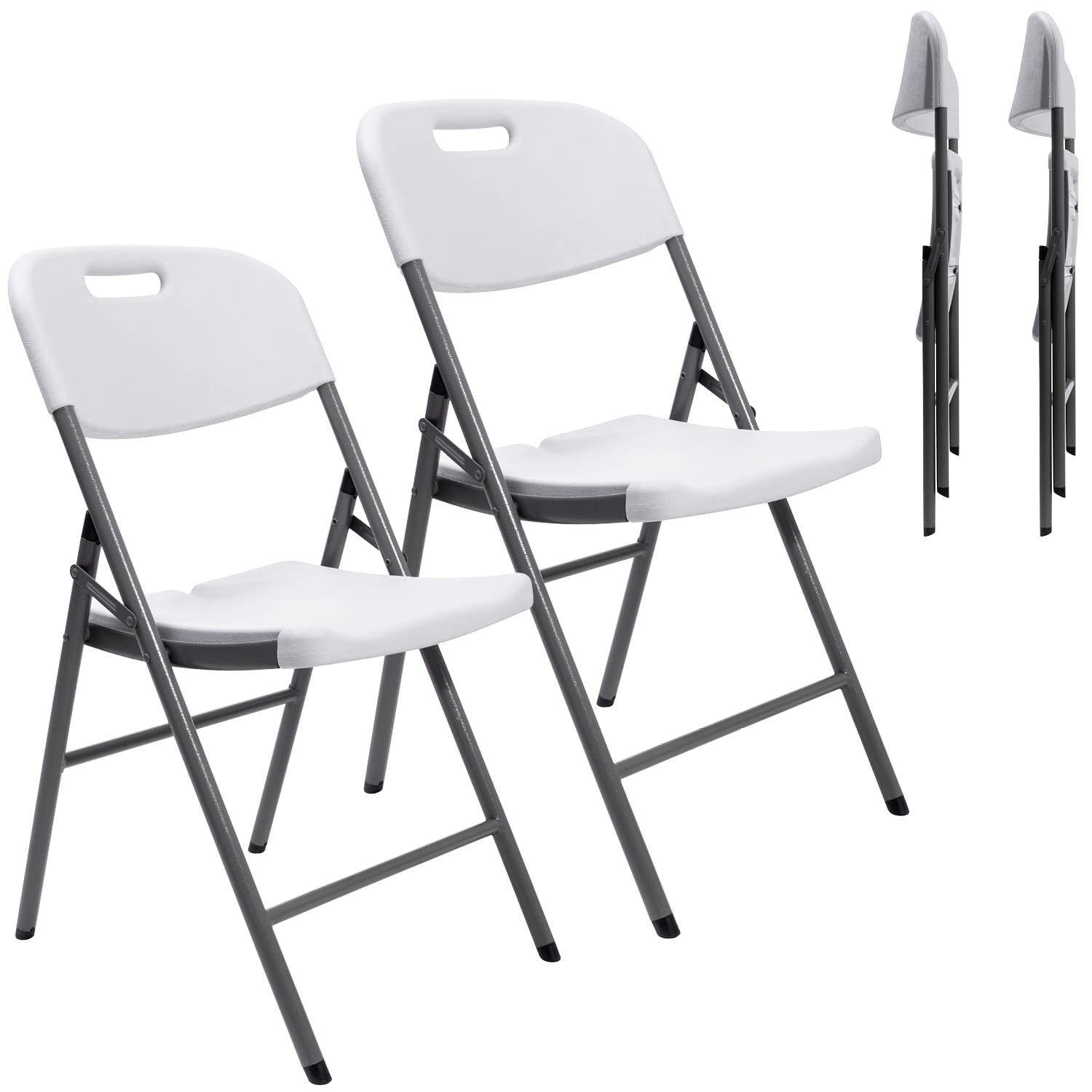 Skandika Klappstuhl Masi 2er-Set, Gewicht (je Stuhl) 4 kg, Maße 59 × 46 × 83 cm, leicht, belastbar bis 150kg, wetterfest, Aufbau ohne Werkzeug