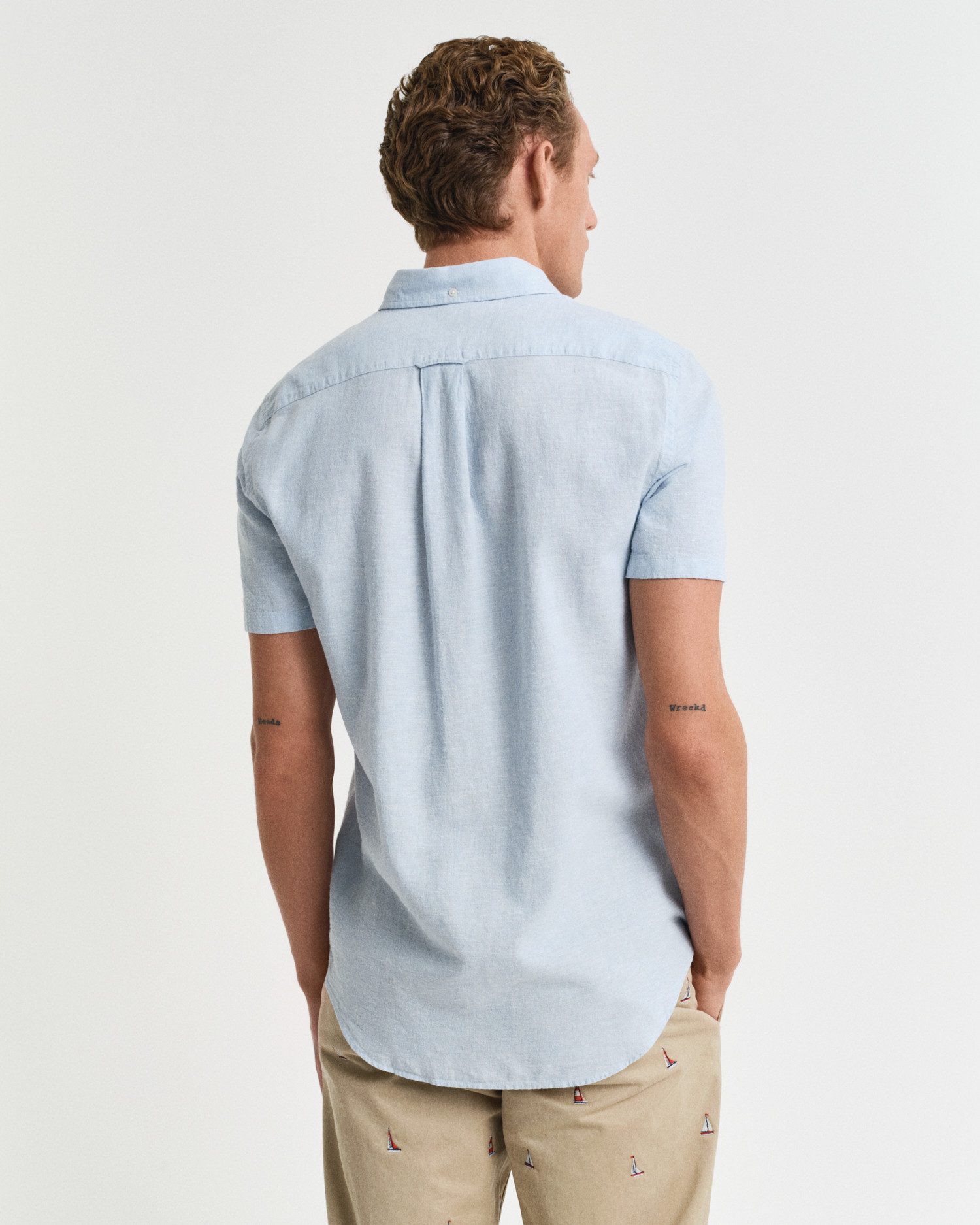 Gant Kurzarmhemd REG COTTON LINEN SS günstig online kaufen