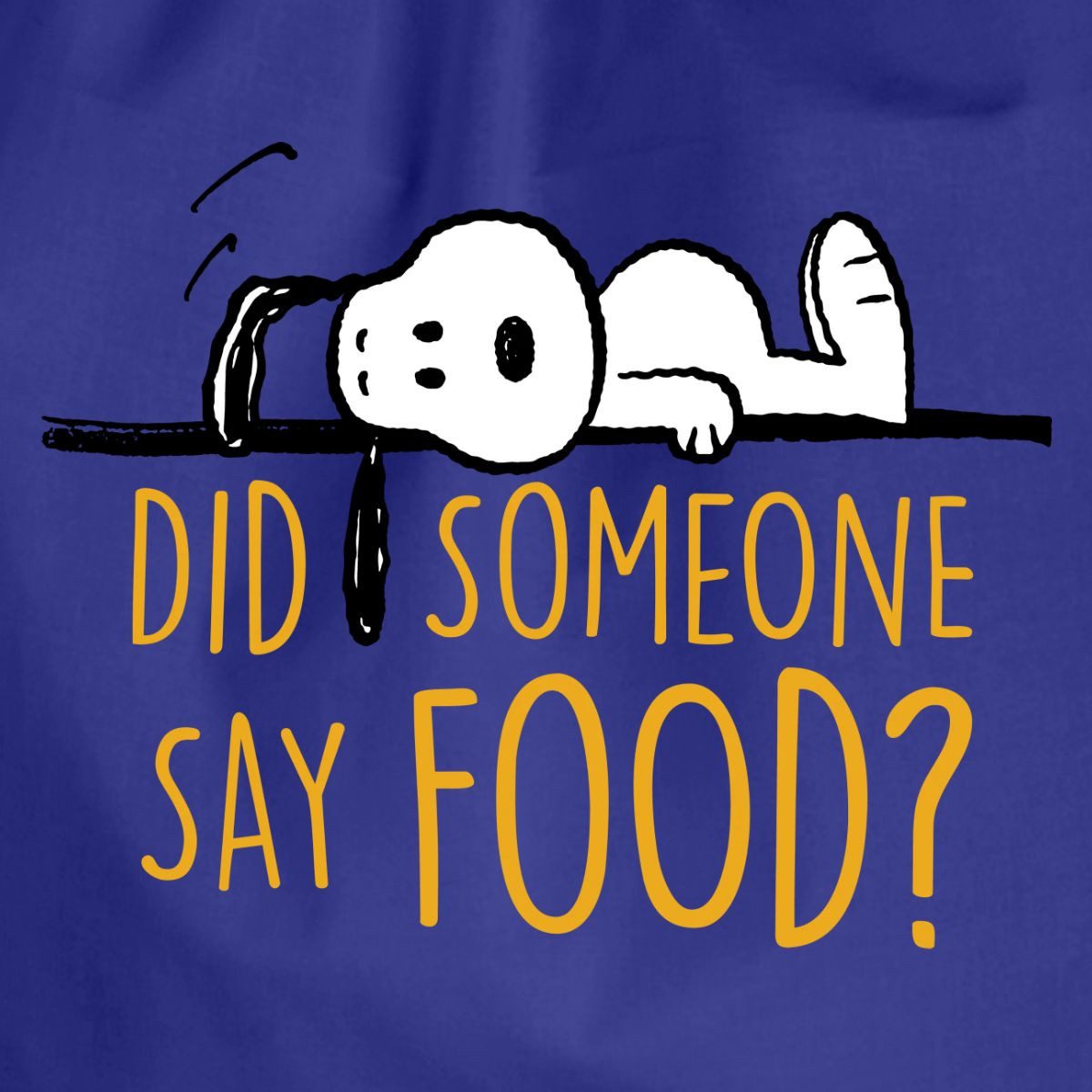 Spreadshirt Turnbeutel Peanuts Snoopy Ich Hab Hunger Lustiger Spruch Turnbeutel (1-tlg)