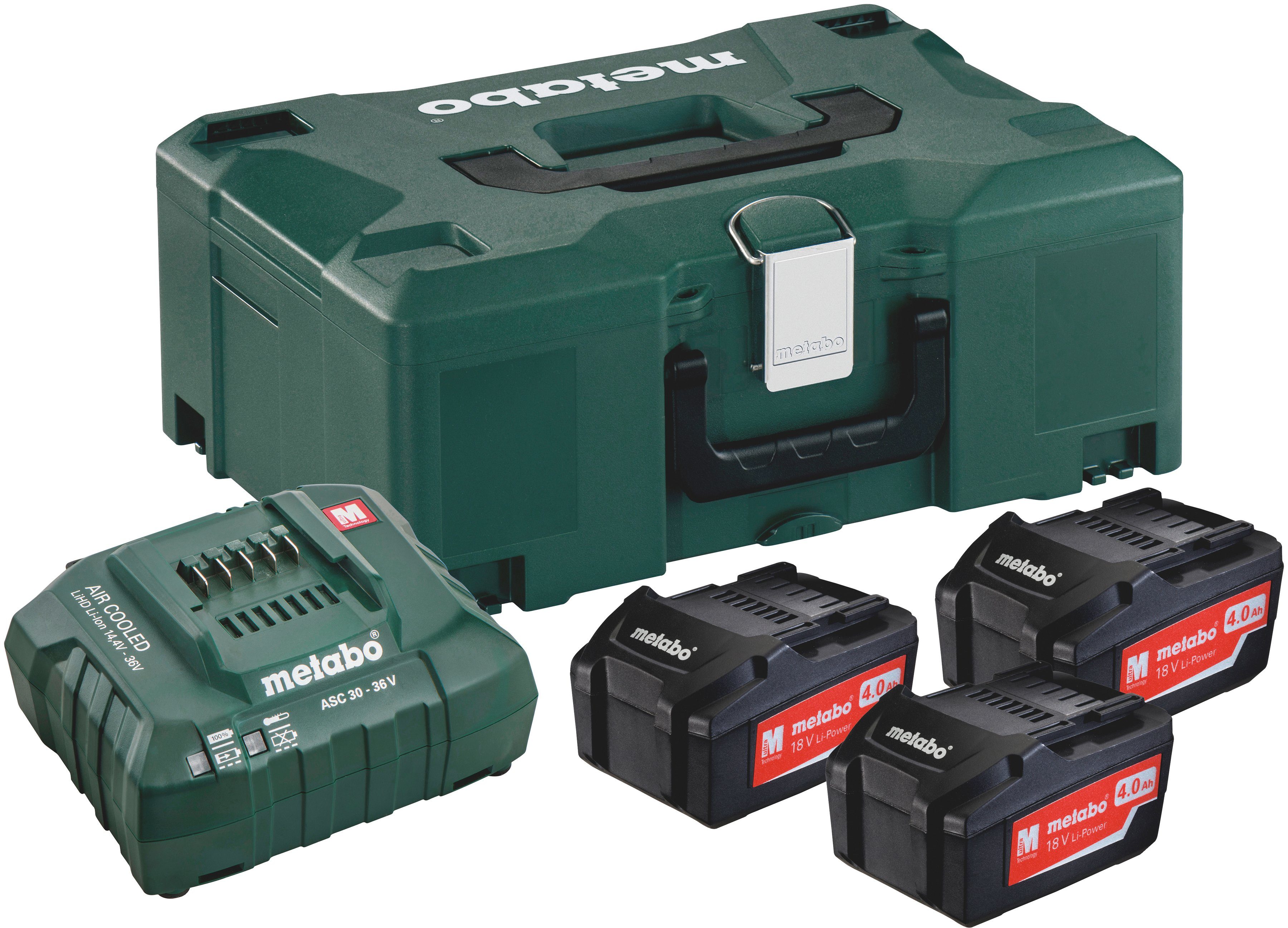 METABO AkkuSet »Basis LiHD«, 3x Akku (18 V / 4,0 Ah), Schnellladegerät online kaufen OTTO