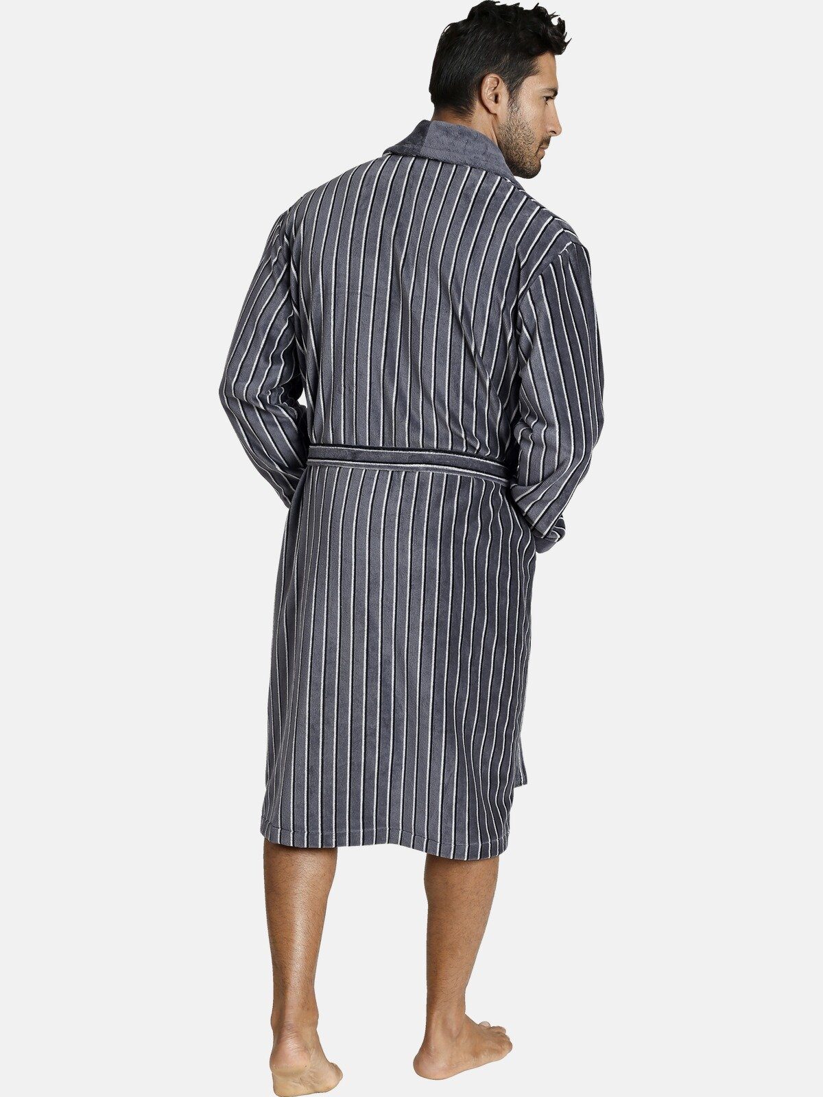 Jan Vanderstorm Bademantel RODIN, Langform, Baumwolle, -, mit Bindegürtel günstig online kaufen