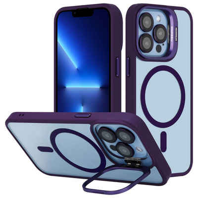 Cadorabo Handyhülle Apple iPhone 13 PRO Apple iPhone 13 PRO, Hülle kompatibel mit MagSafe Standfunktion inkl. Kameralinsen Schutz