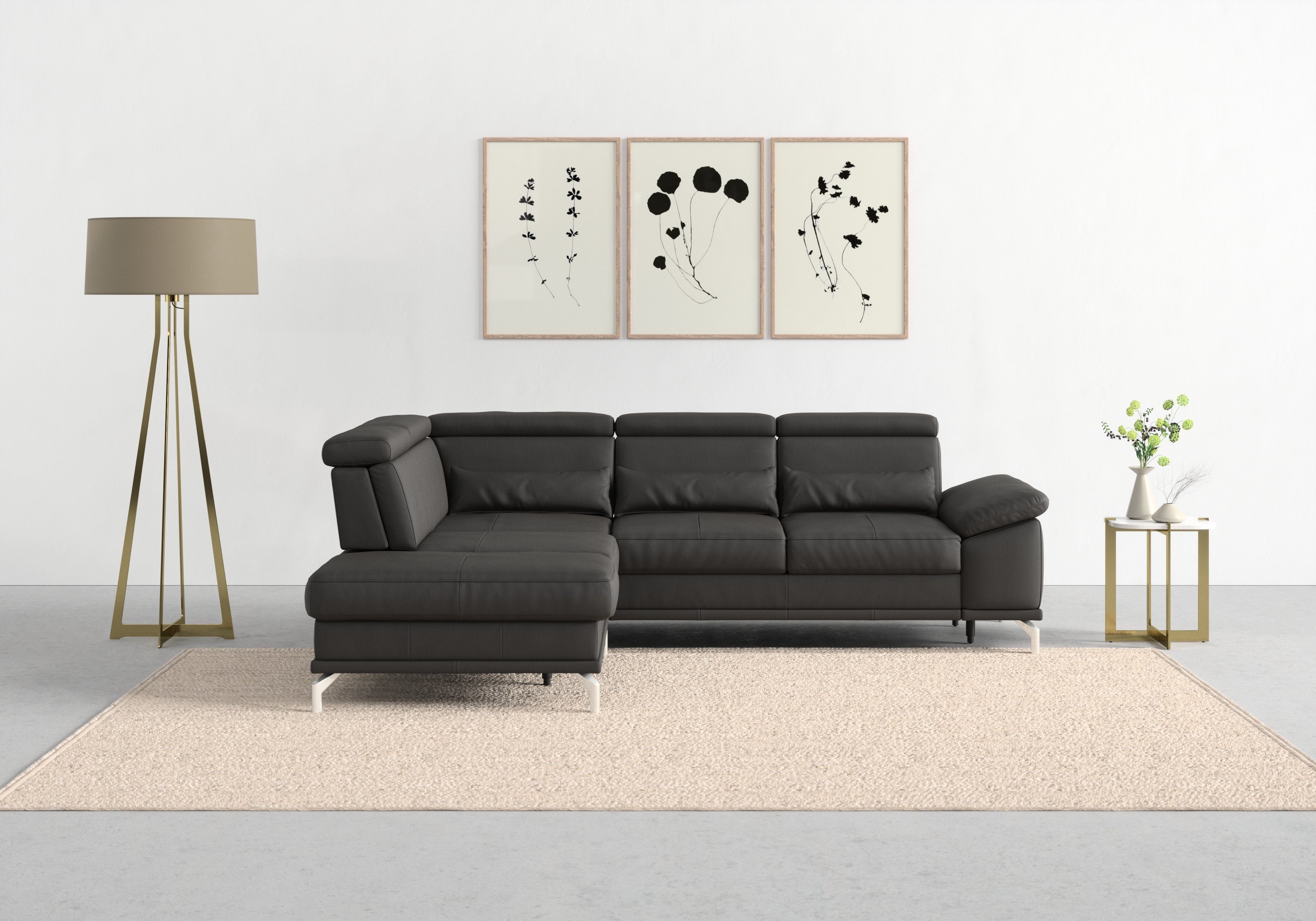 sit&more Ecksofa Cabrio L-Form, mit Sitztiefenverstellung, günstig online kaufen