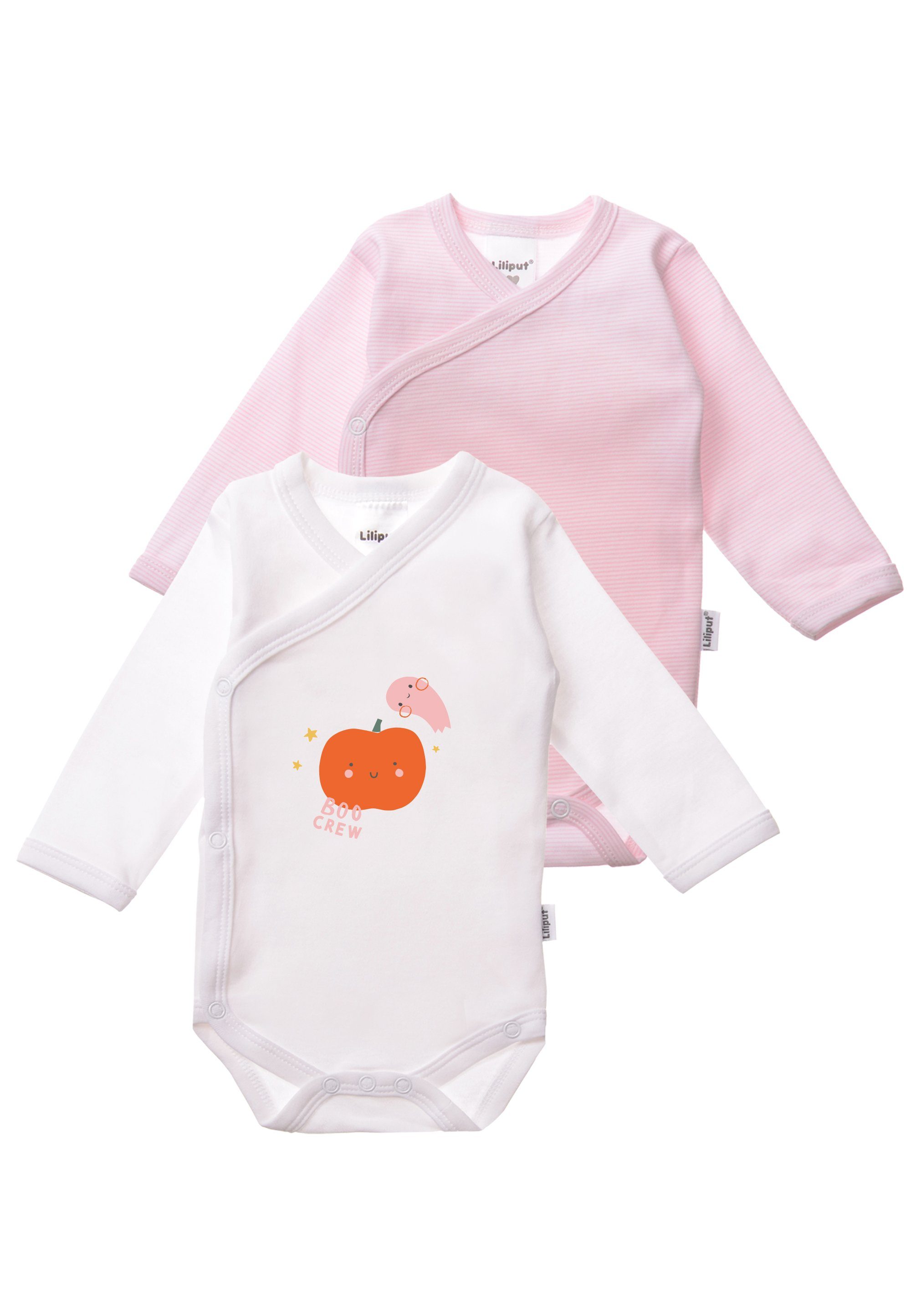 Liliput Wickelbody Boo Crew mit praktischer Druckknopfleiste im 2er-Pack