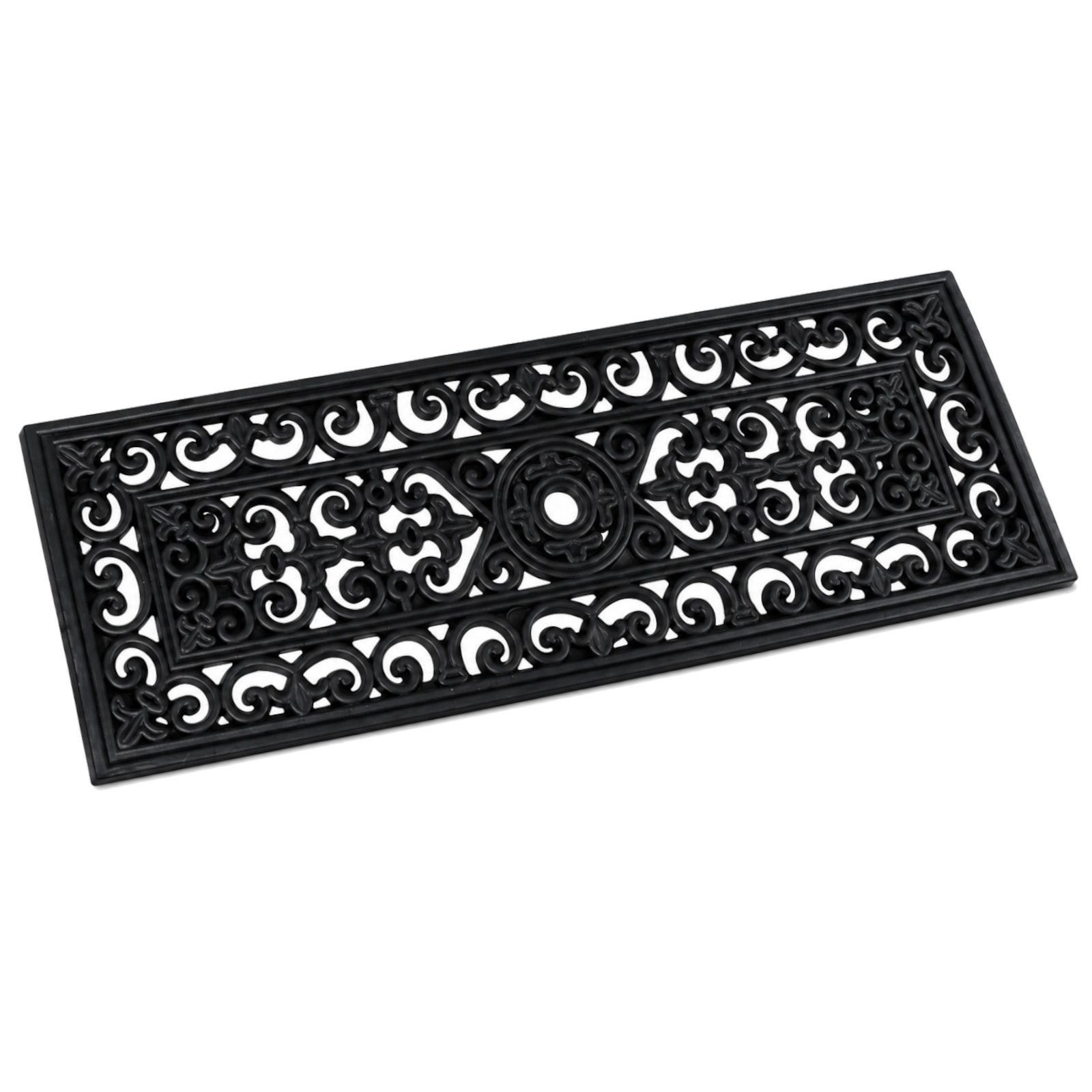BURI Fußmatte Stufenmatte Gussoptik Treppe Fußmatte Gummimatte Gusseisen