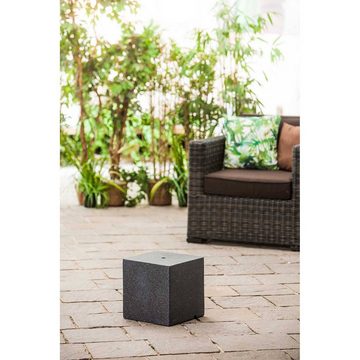 Heissner Gartenbrunnen Heissner Sockel CUBE Black, (Komplett-Set)