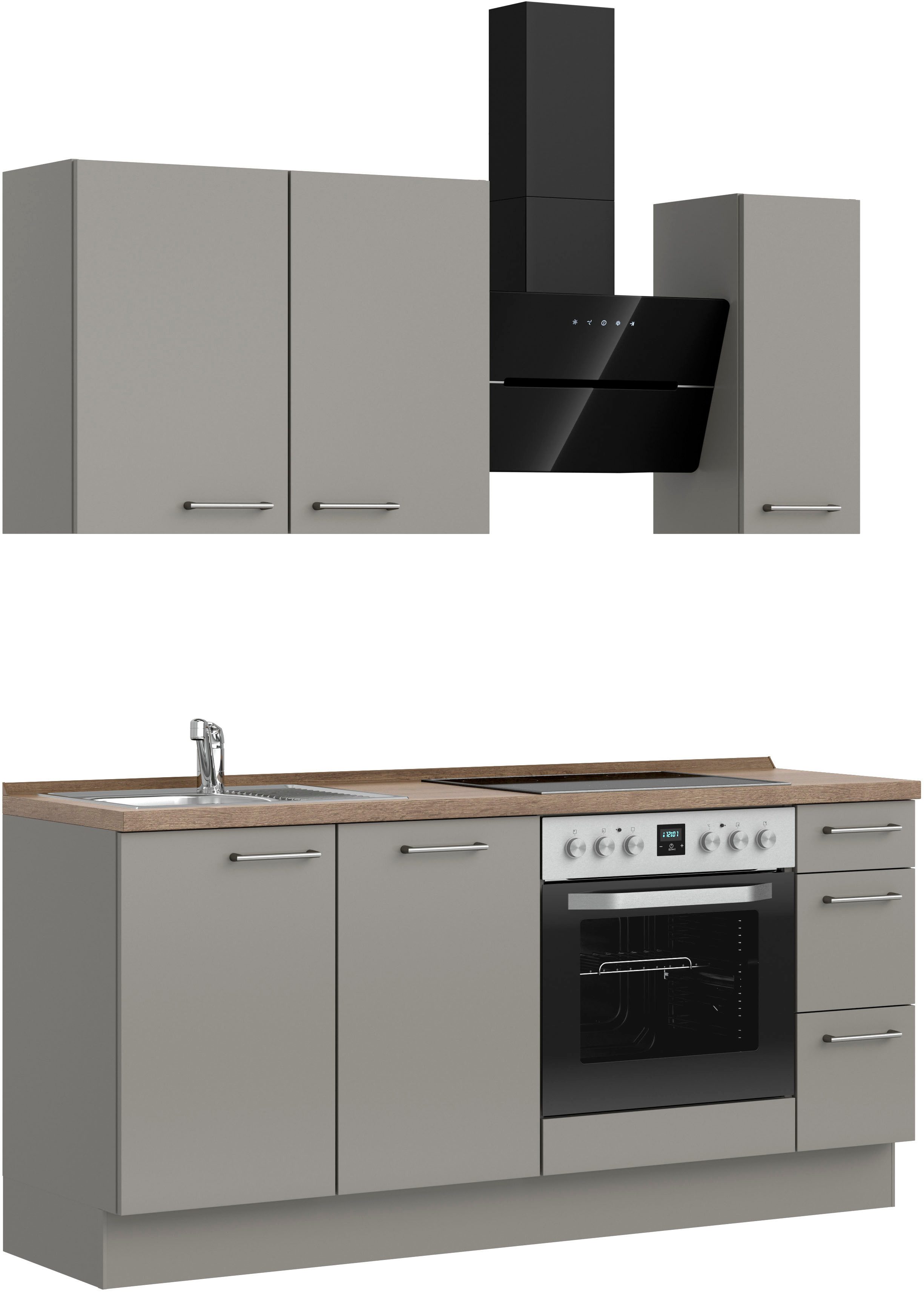 Küchenzeile "Laser II", Ausrichtung wählbar, Breite 180 cm