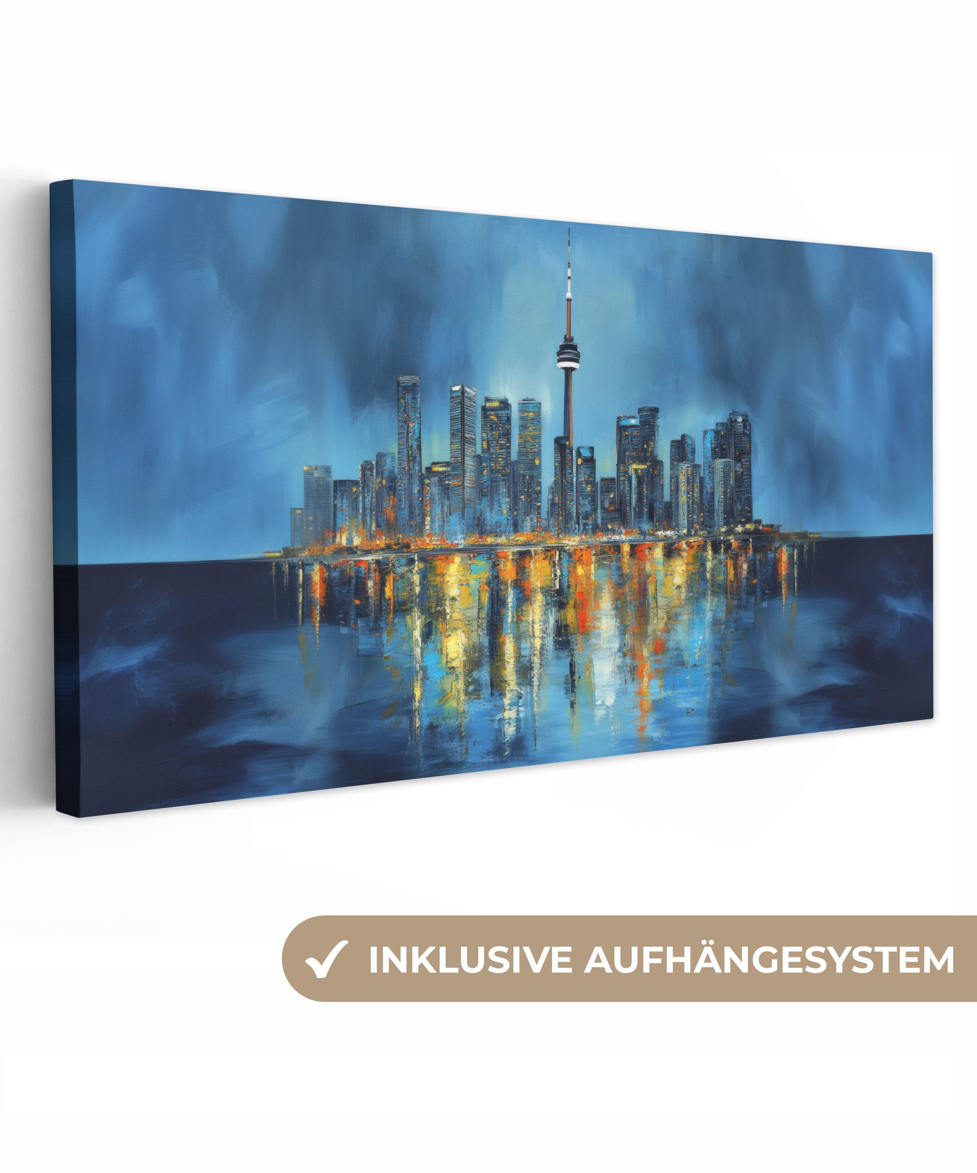 OneMillionCanvasses® Leinwandbild Panorama Skyline von Toronto günstig online kaufen