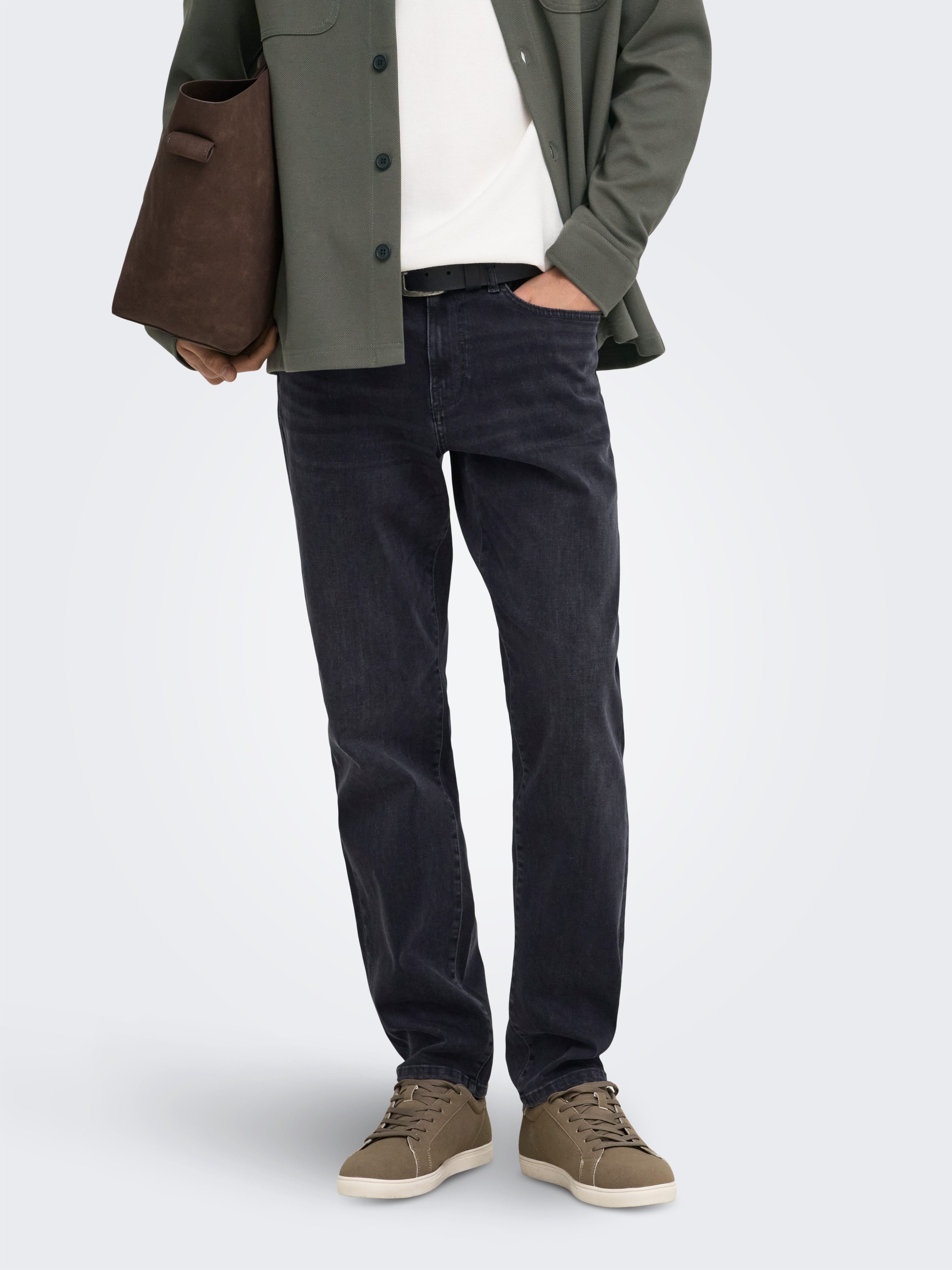 ONLY & SONS Straight-Jeans ONSWEFT REG. MBD 5094 TAI DNM NOOS Baumwollmischung, straight fit