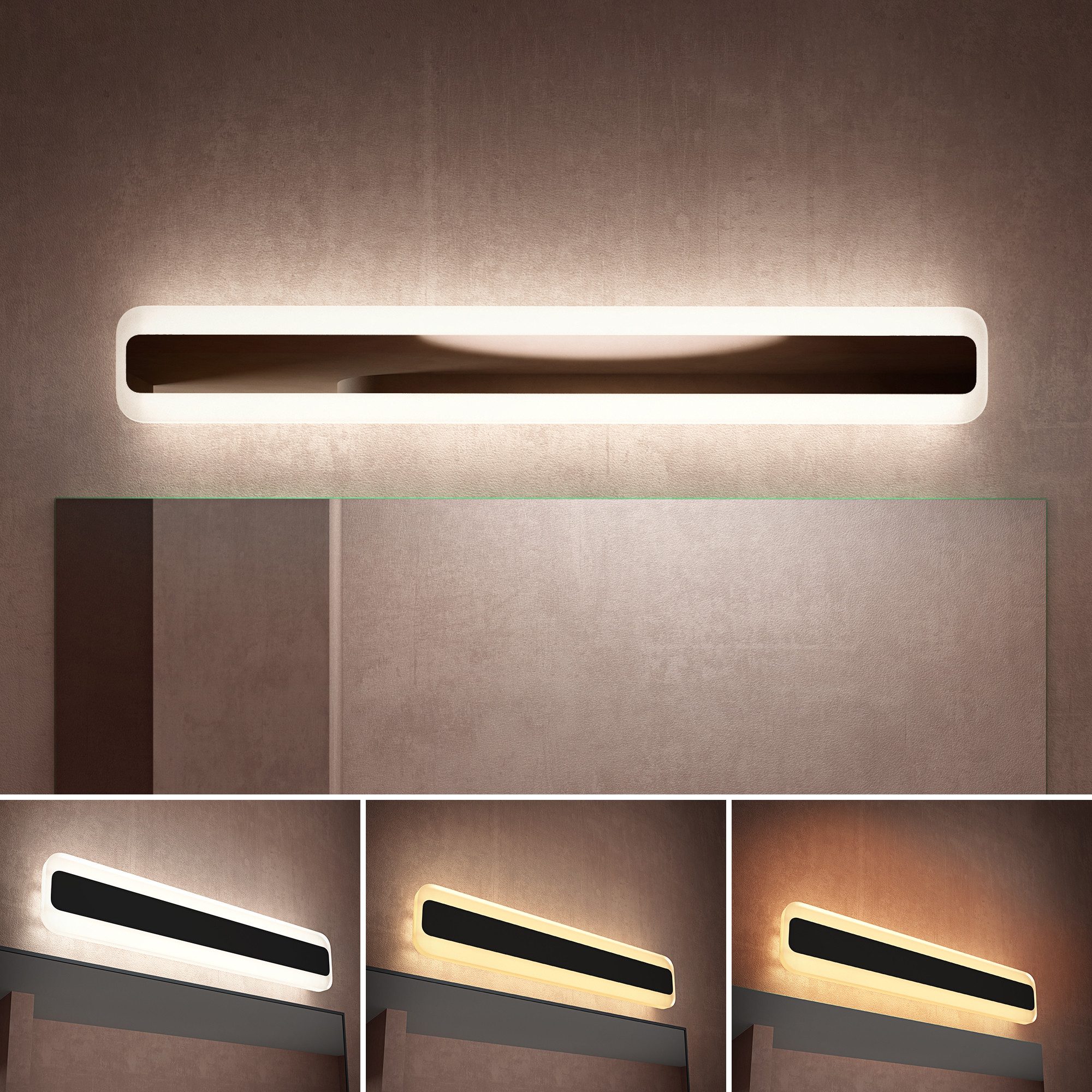 doporro LED Spiegelleuchte Wandlampe Wandleuchte Spiegellampe Badlampe Badleuchte LumaRay