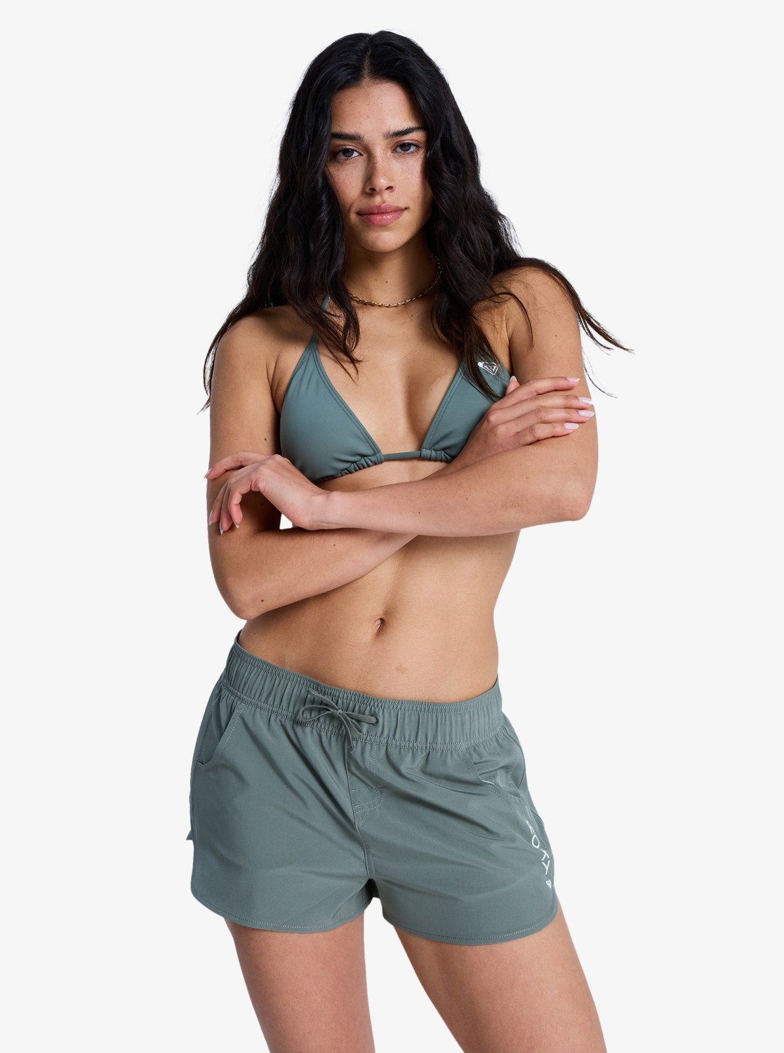 Roxy Badeshorts ROXY WAVE 2 INCH BS schnell trocknendes Material, aus Polyester und Elasthan