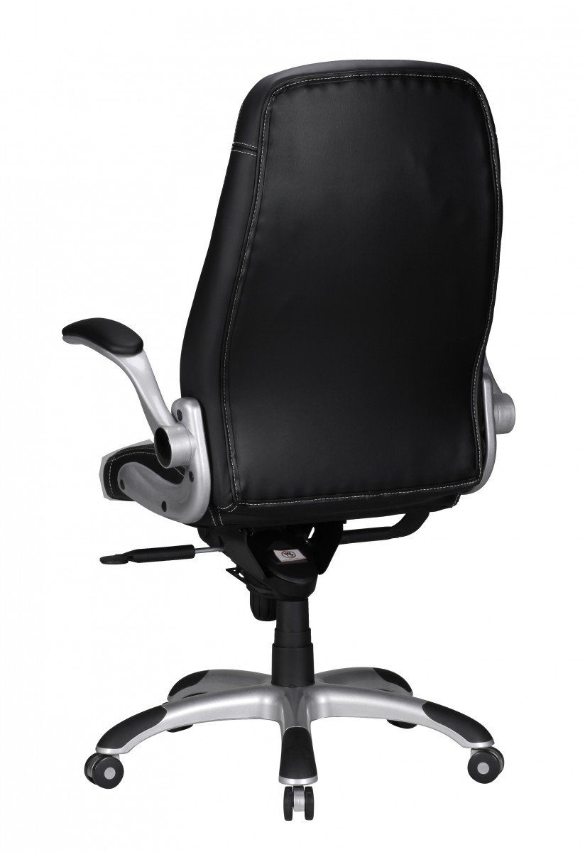 Schreibtischstuhl Armlehne / Gaming SPM1.239 Racing Design), Bürostuhl mit Chair (Kunstleder Amstyle Weiß, Drehbar, Schwarz Drehstuhl