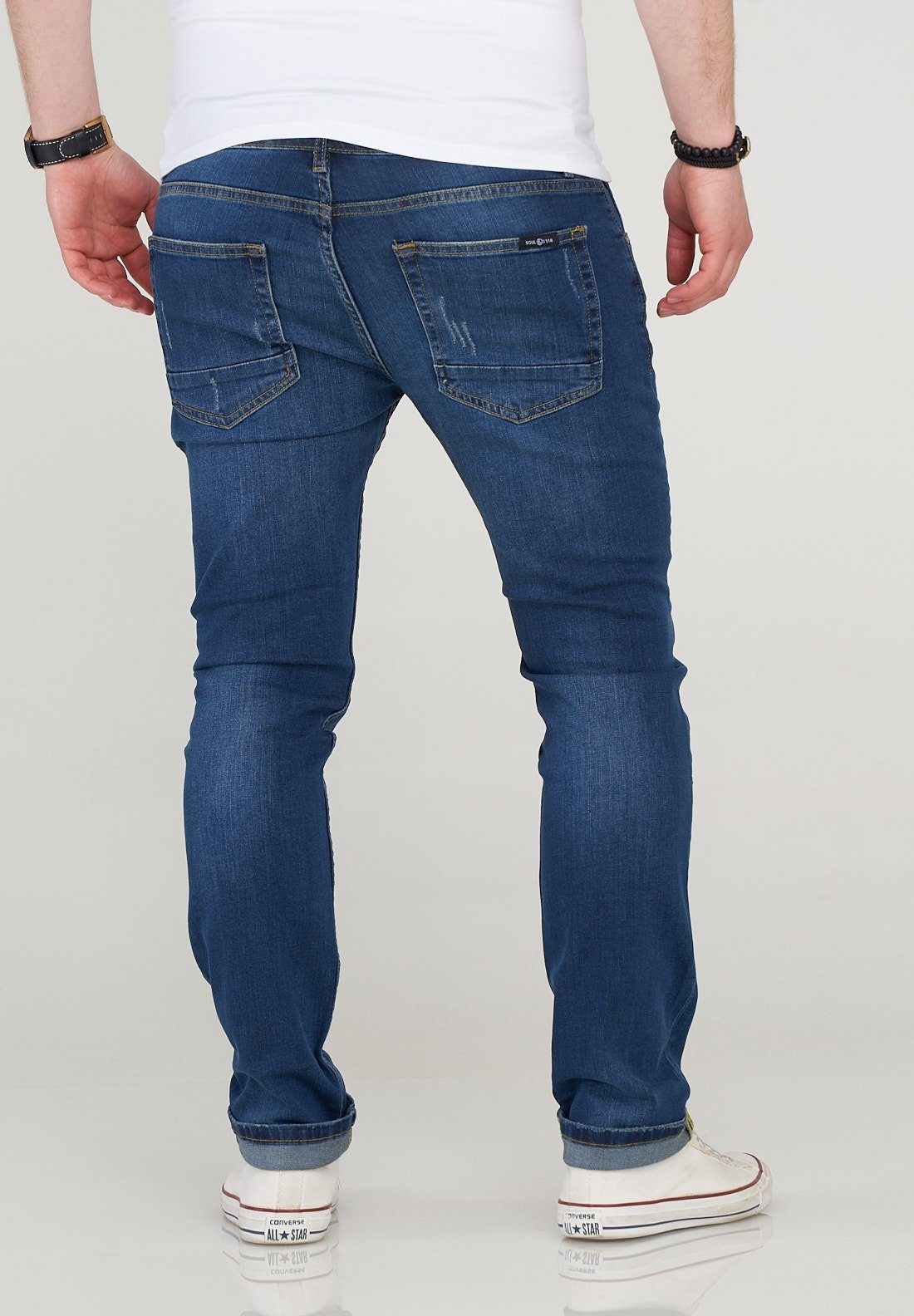 Dunkelblau Slim-fit-Jeans SOULSTAR MJBOBBY