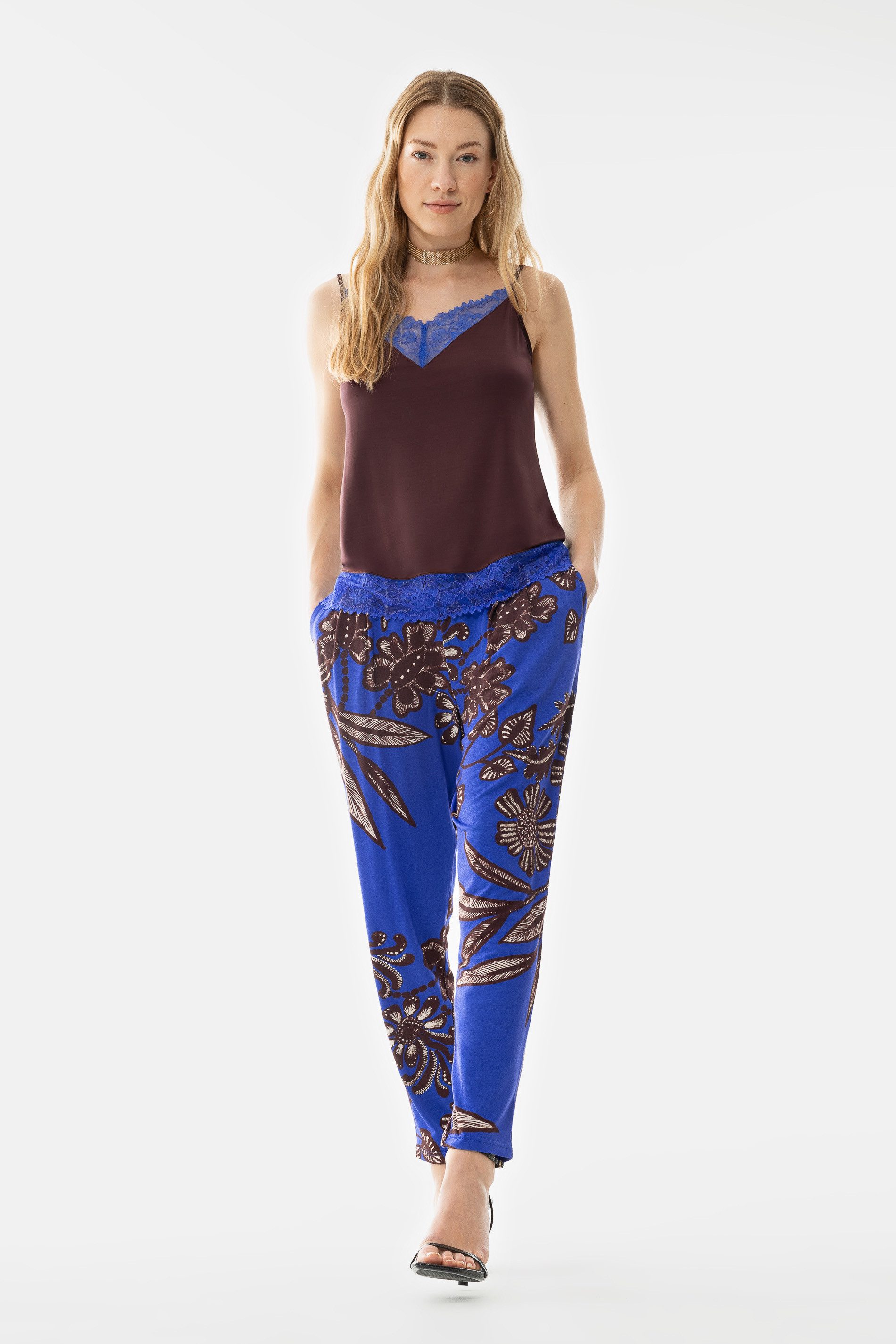 Mey Schlafhose Mey Damen Hose Serie Joleen Floraler Print (1-tlg)