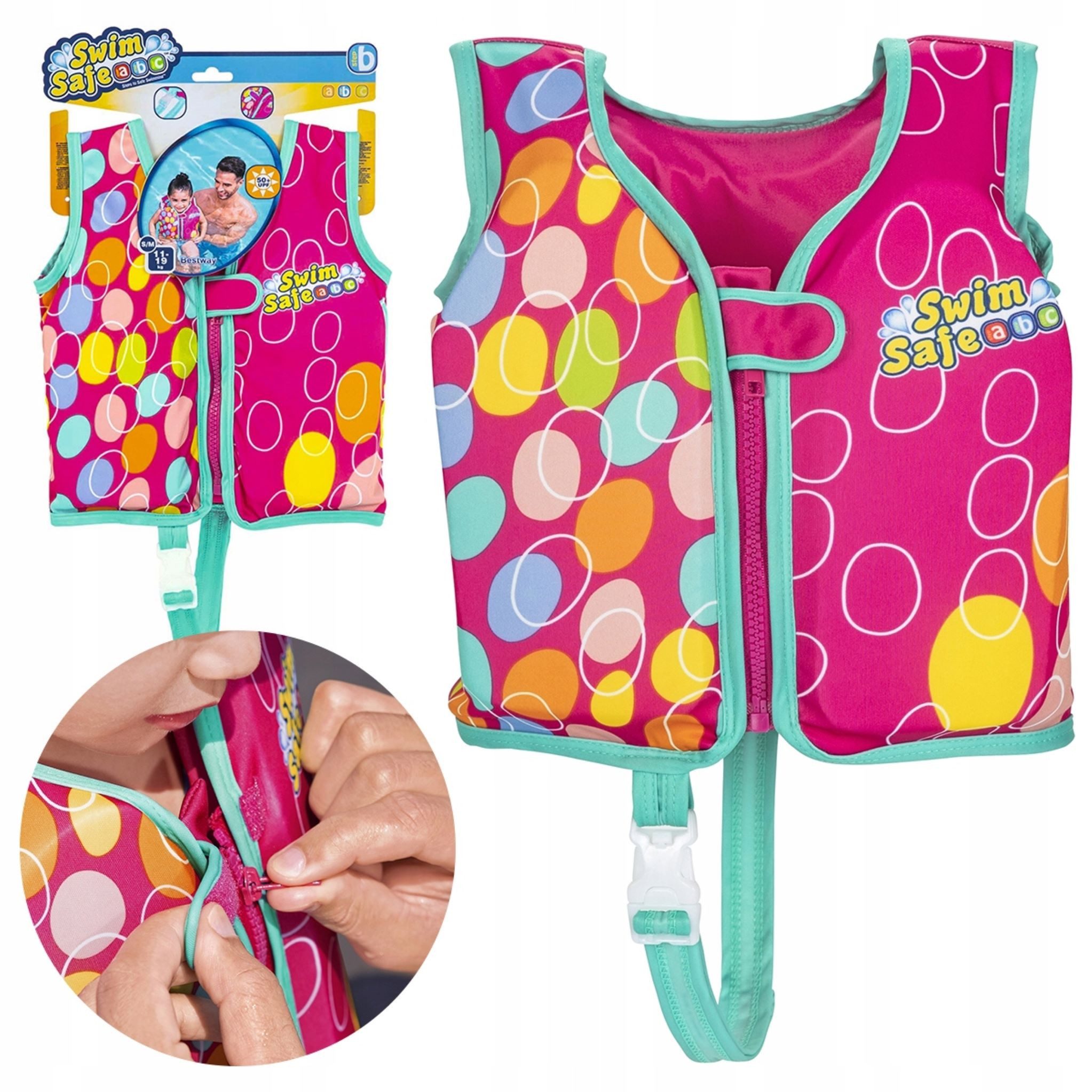Festivalartikel Schwimmweste Bestway Kinder Schwimmweste Kapok 11-19kg S/M UV-Schutz