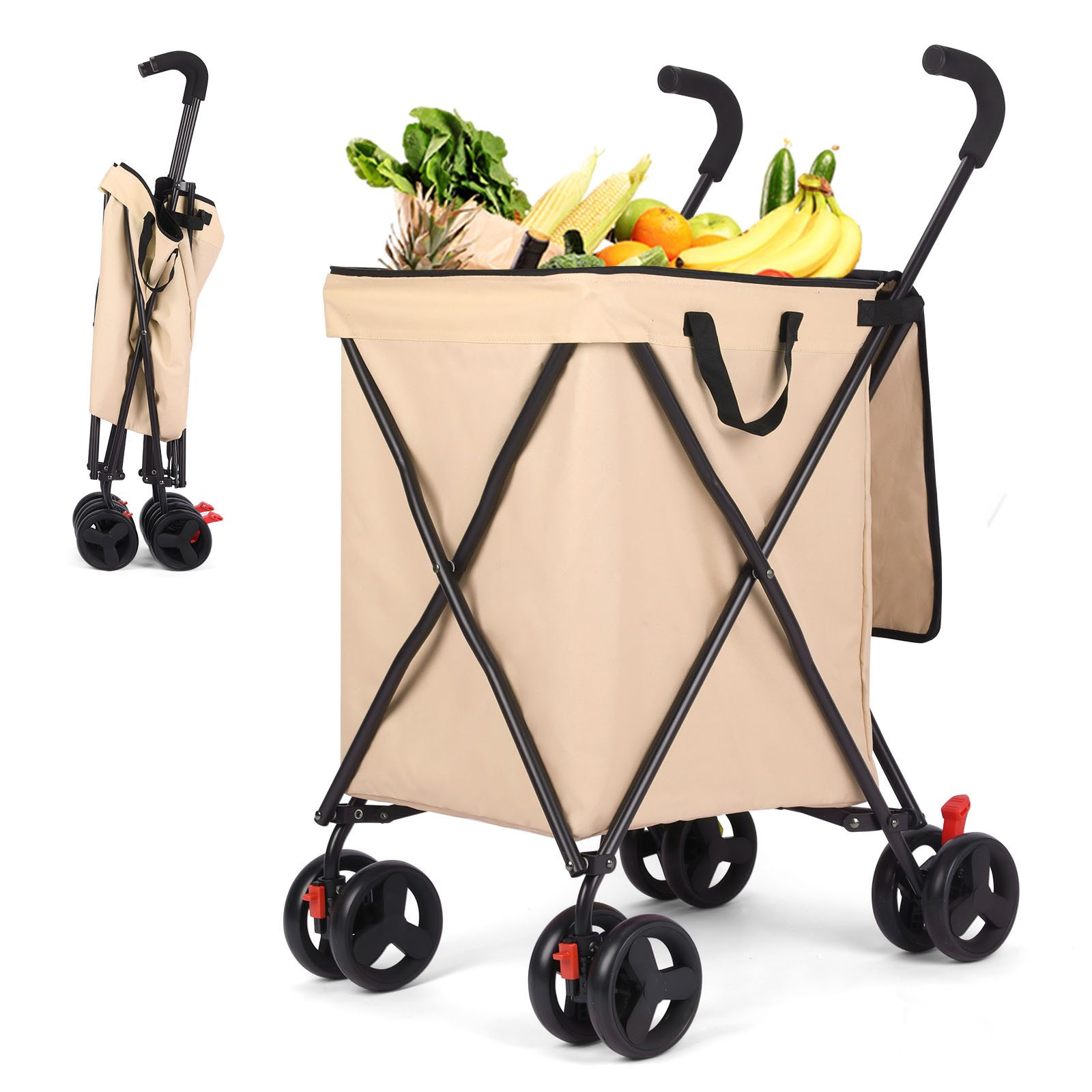 SURFOU Einkaufstrolley Faltbarer Einkaufstrolley 100 L – günstig online kaufen