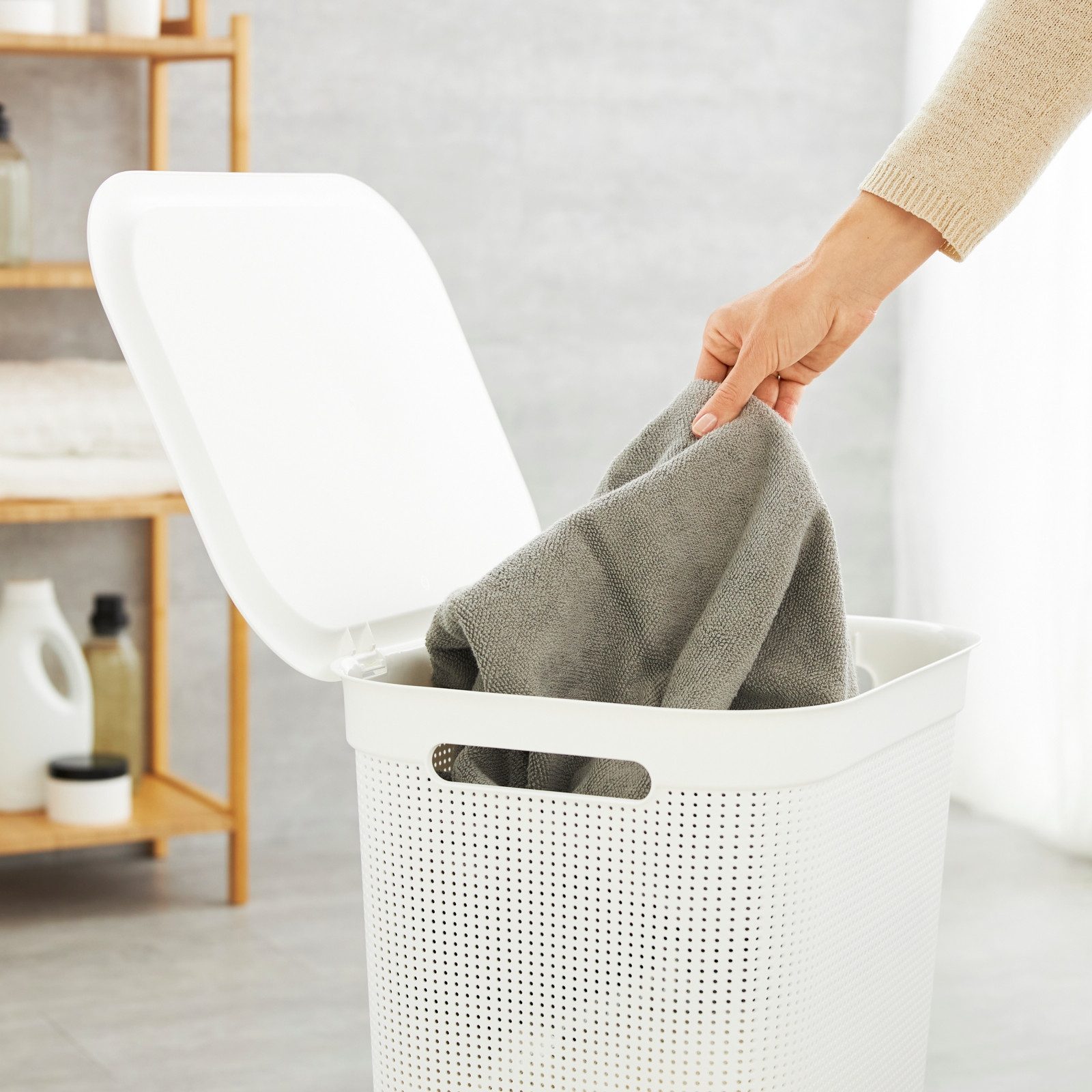 ROTHO Wäschekorb äschekorb Brisen 2er-Set Wäschesammler günstig online kaufen