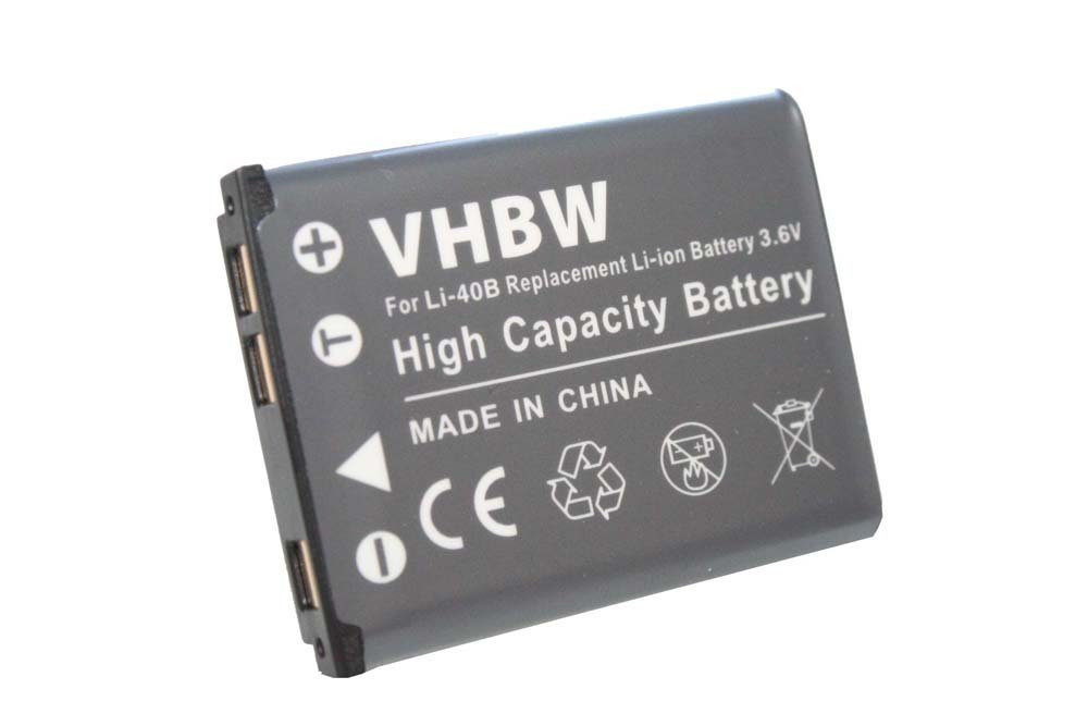 vhbw kompatibel mit BenQ S1420, S1430, S1410, W1240, T1260, T1460, W1220 Kamera-Akku Li-Ion 500 mAh (3,6 V)