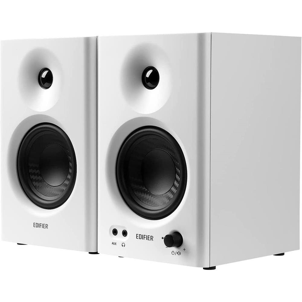 Edifier® MR4 Regal-Lautsprecher 2.0 (42 W, Studiomonitore, Class-D Verstärker, zwei wählbare Klangmodi: Studio, Musik)