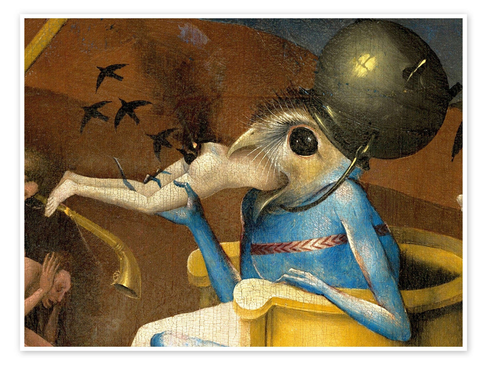 Posterlounge Poster Hieronymus Bosch, Der Garten der Lüste - Die Hölle  (Detail), Malerei