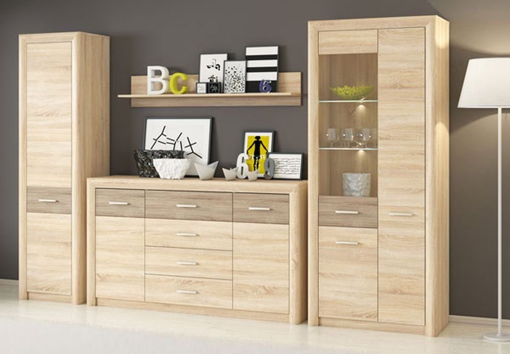 Wohnwand Castel, (Set, 1 Vitrine - günstig online kaufen