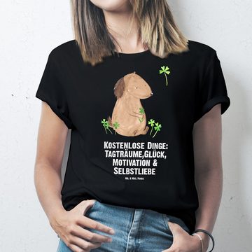 Mr. & Mrs. Panda T-Shirt Hund Kleeblatt - Schwarz - Geschenk, Haustier, Hundemama, Hunderasse, (1-tlg)